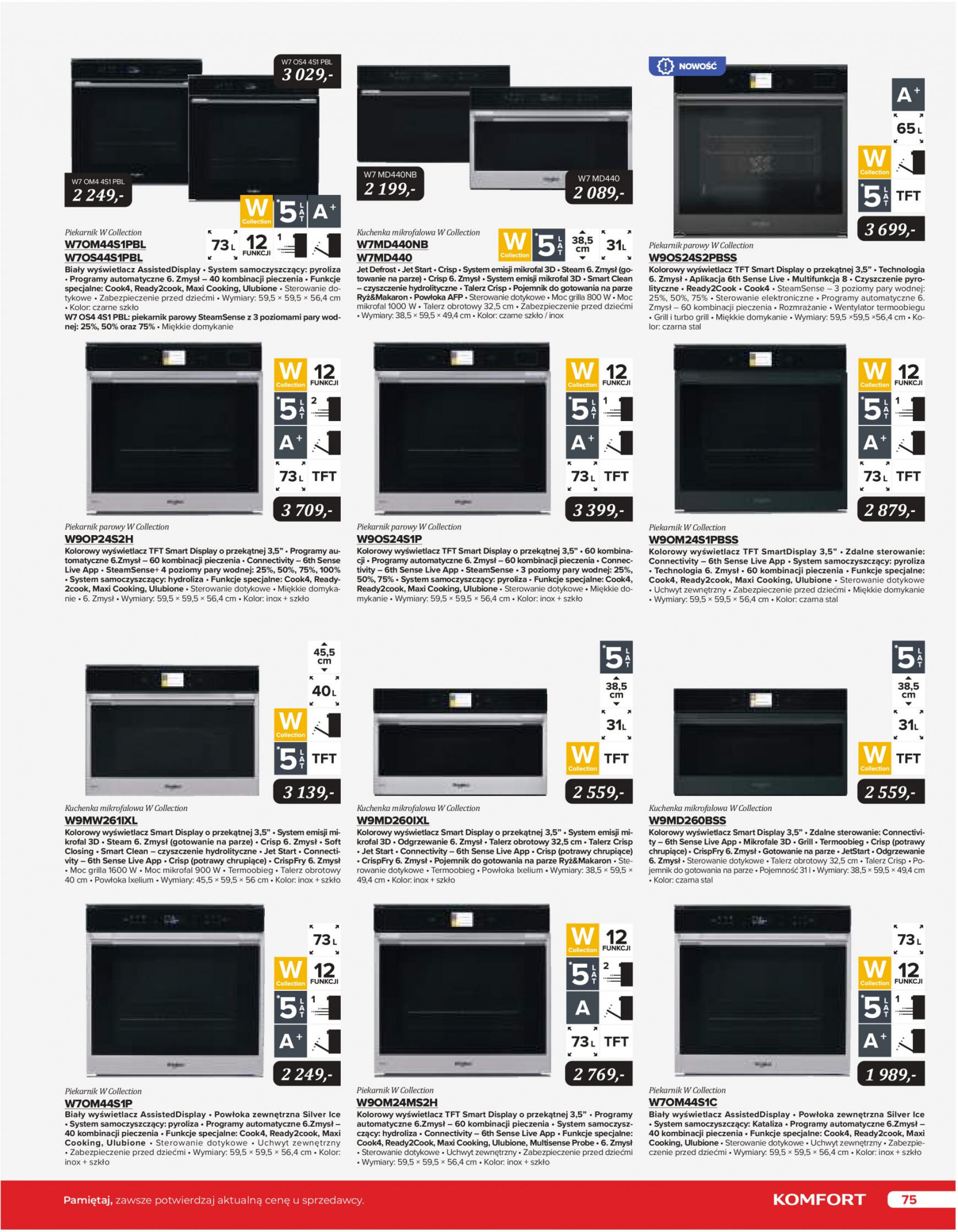 komfort - Komfort - Katalog AGD obowiązuje od 15.12.2023 - page: 75