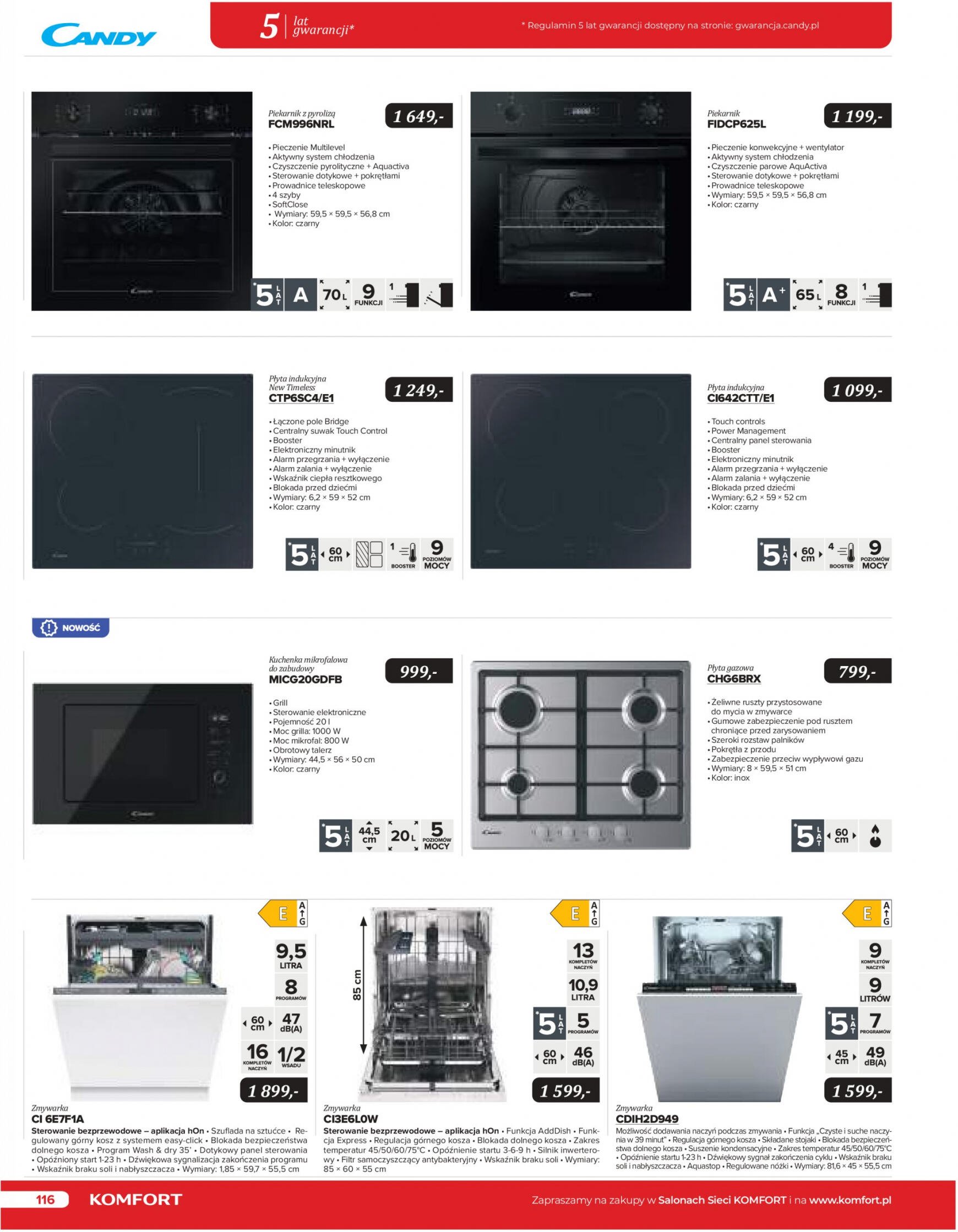 komfort - Komfort - Katalog AGD obowiązuje od 15.12.2023 - page: 116