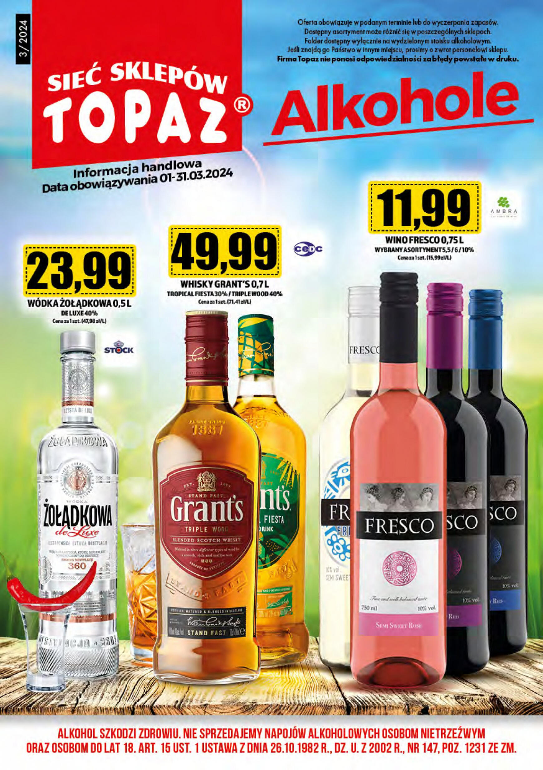 topaz24 - Topaz24 - Alkohole obowiązuje od 01.03.2024 - page: 1