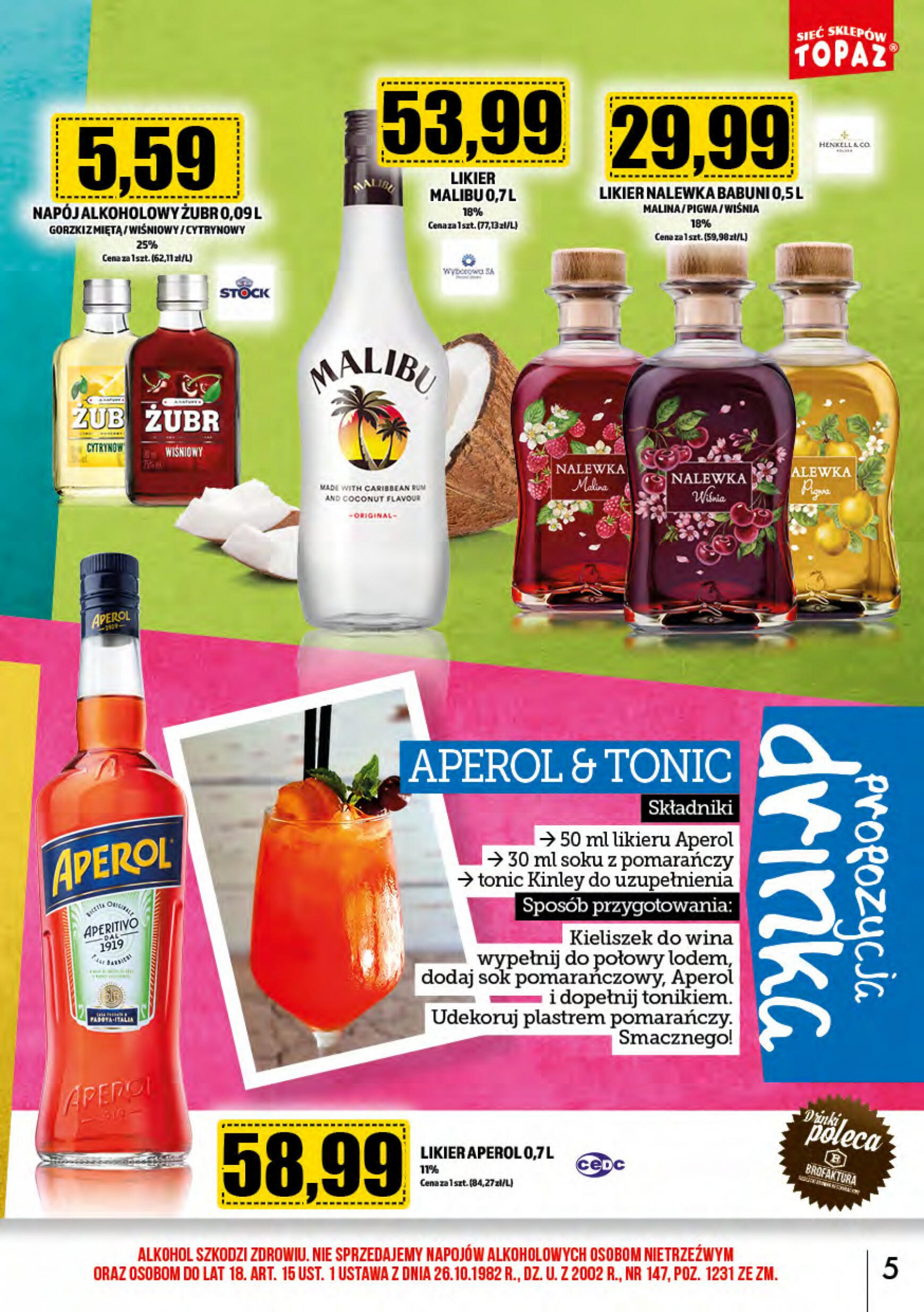 topaz24 - Topaz24 - Alkohole obowiązuje od 01.04.2024 - page: 5
