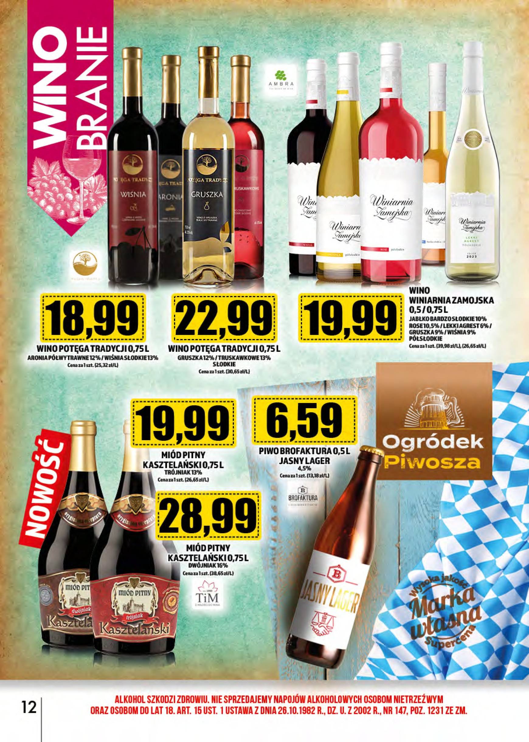 topaz24 - Aktualna Topaz24 - Alkohole gazetka ważna od 01.10. - 31.10. - page: 12