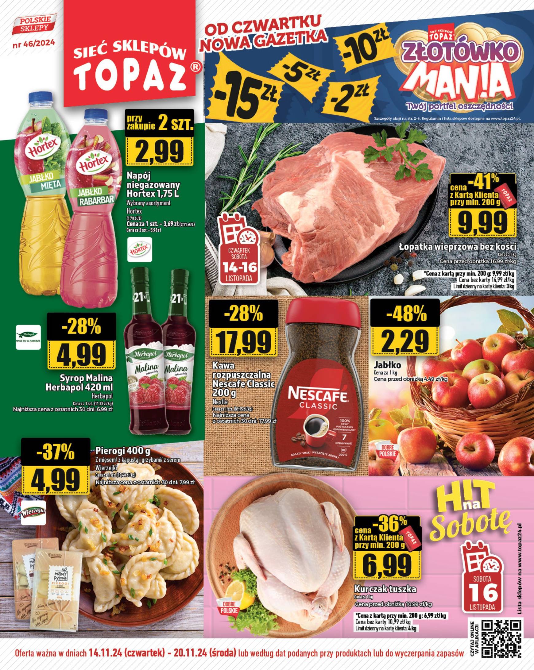 topaz24 - Topaz24 gazetka ważna od 14.11. - 20.11.