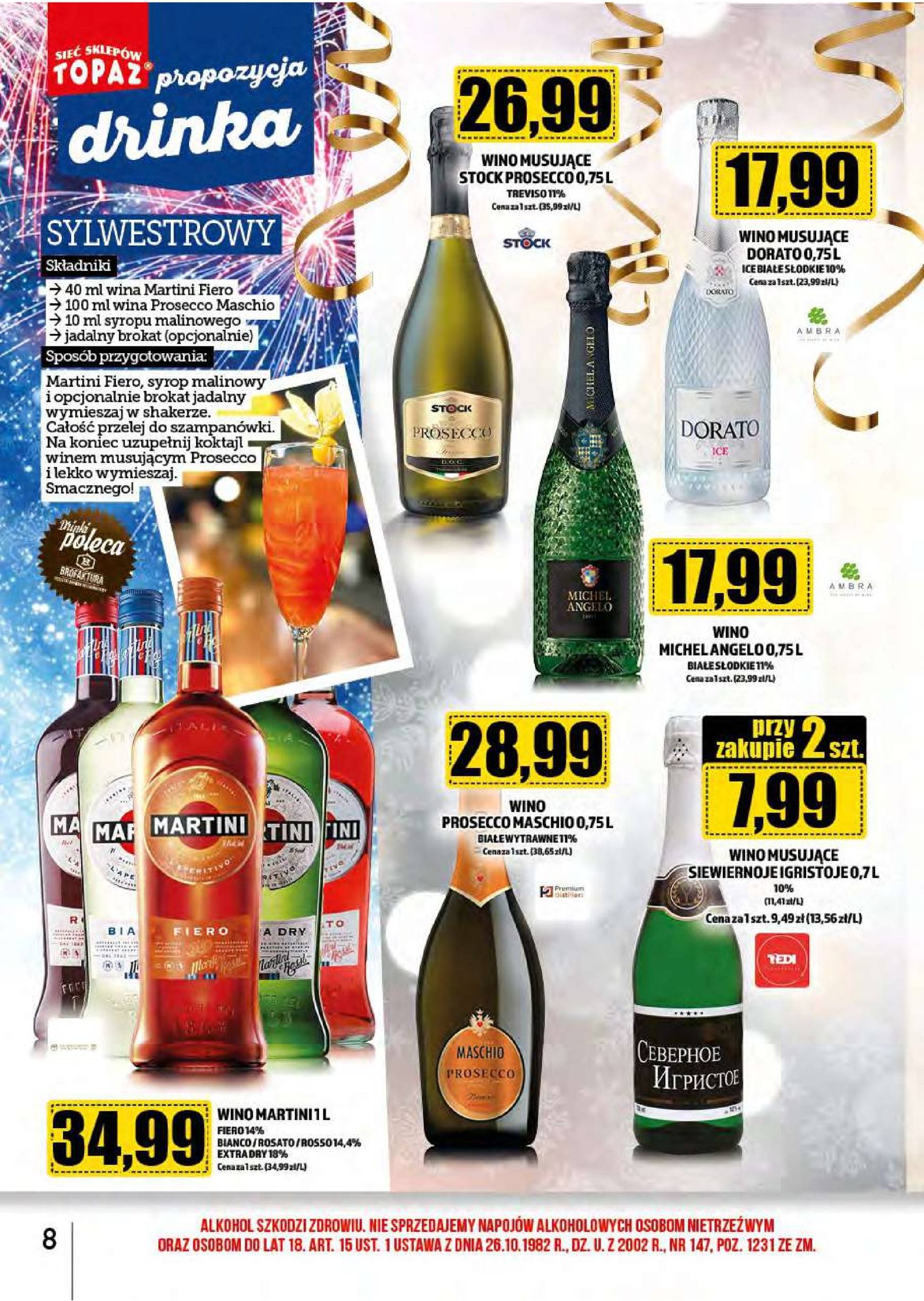 topaz24 - Topaz24 - Alkohole gazetka ważna od 01.12. - 31.12. - page: 8