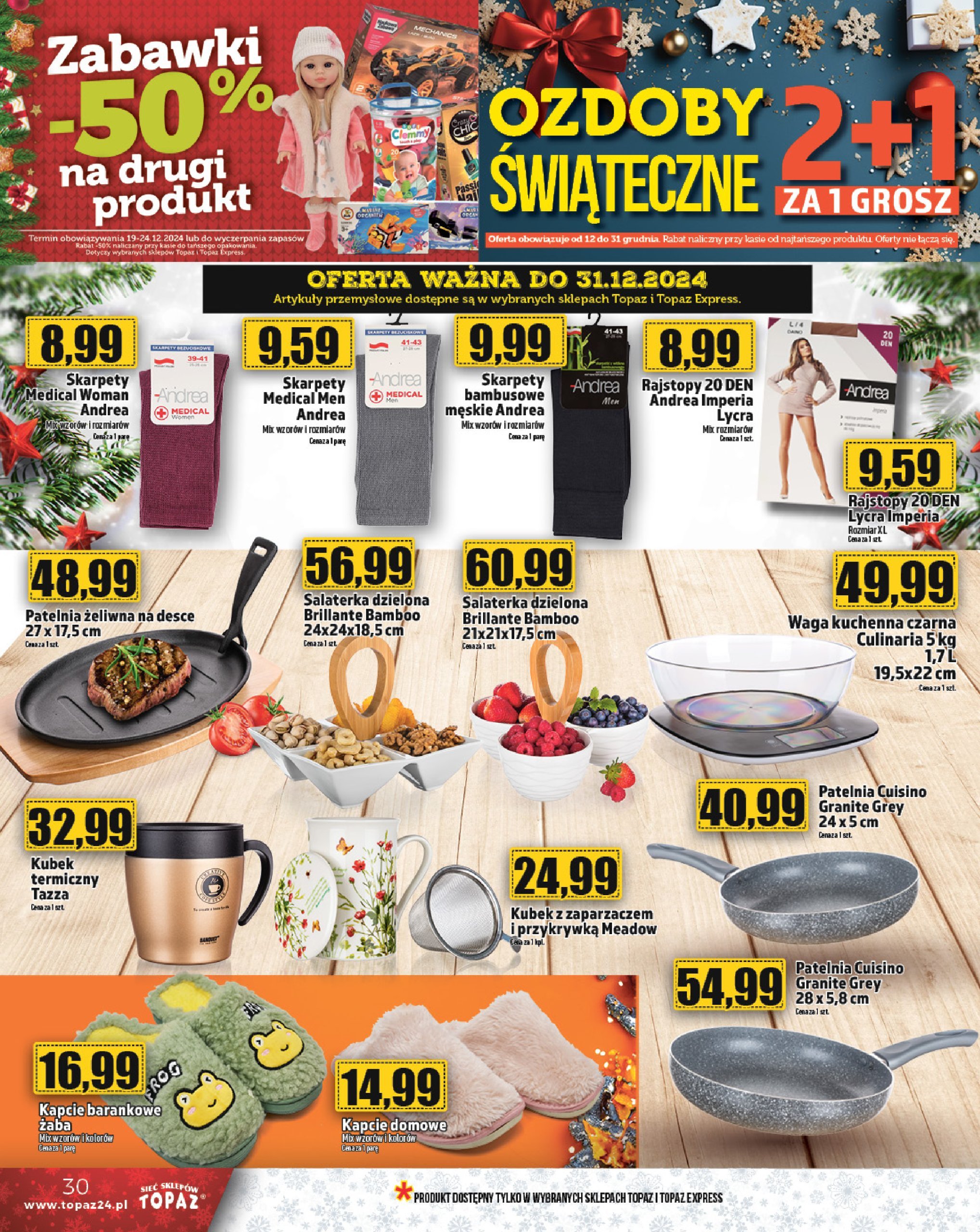 topaz24 - Topaz24 gazetka ważna od 19.12. - 24.12. - page: 30