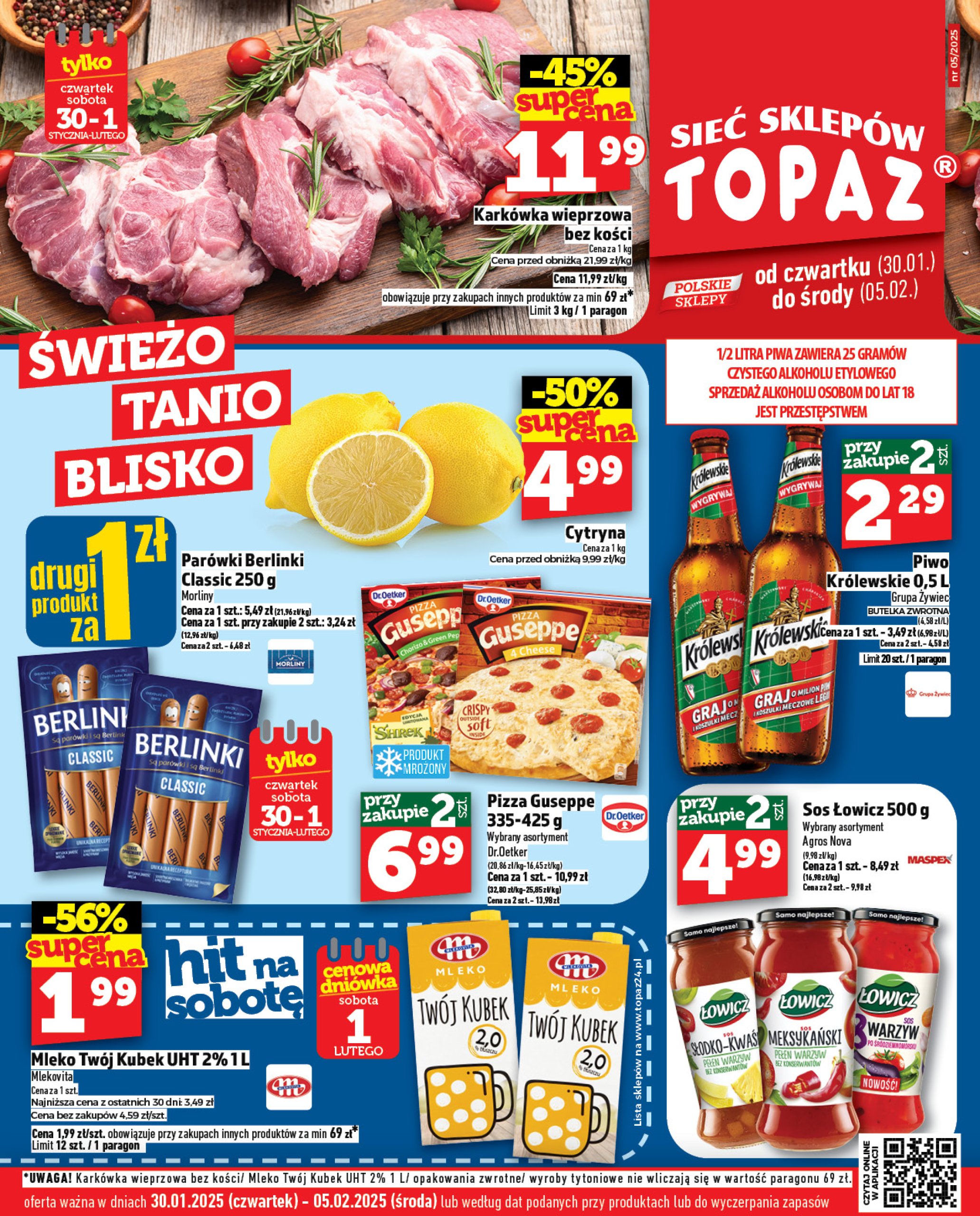 topaz24 - Topaz24 gazetka ważna od 30.01. - 05.02. - page: 1