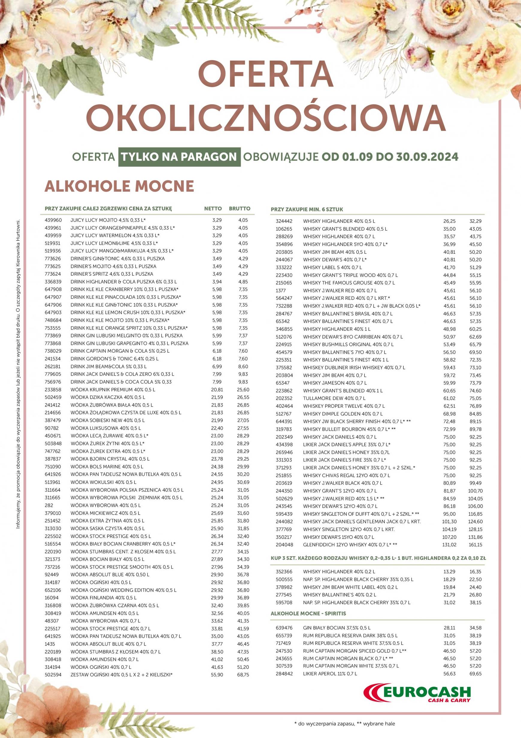 eurocash - Aktualna Eurocash - Oferta Okolicznościowa gazetka ważna od 01.09. - 30.09. - page: 3