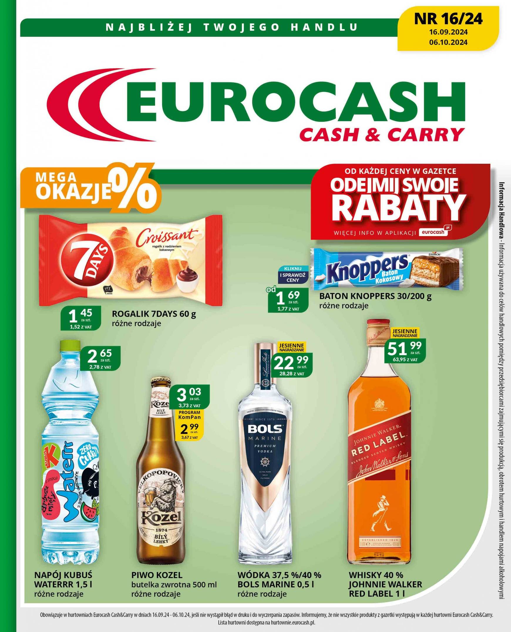 eurocash - Aktualna Eurocash - Cash&Carry gazetka ważna od 16.09. - 06.10.