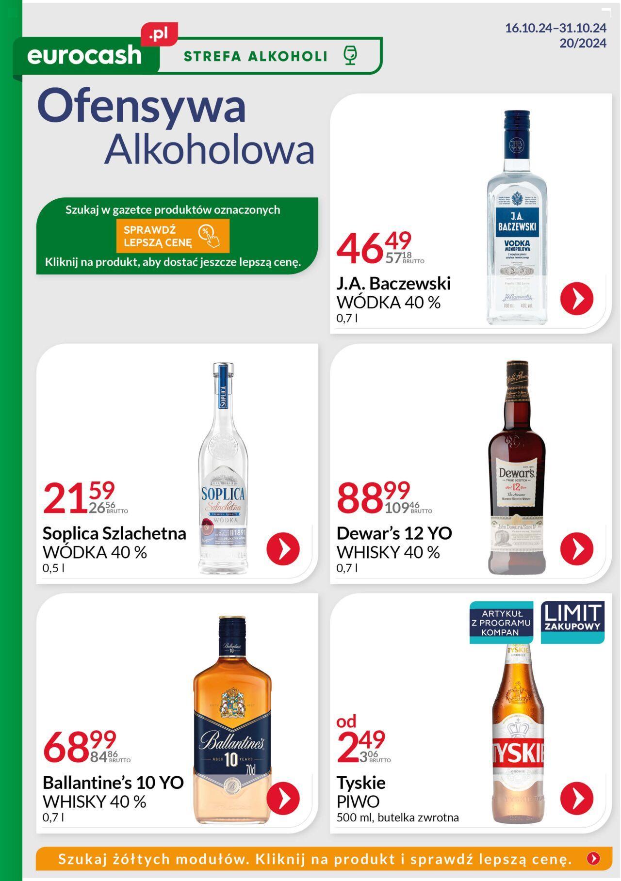 eurocash - Eurocash Gazetka - Ofensywa Alkoholowa 16.10.2024 - 31.10.2024