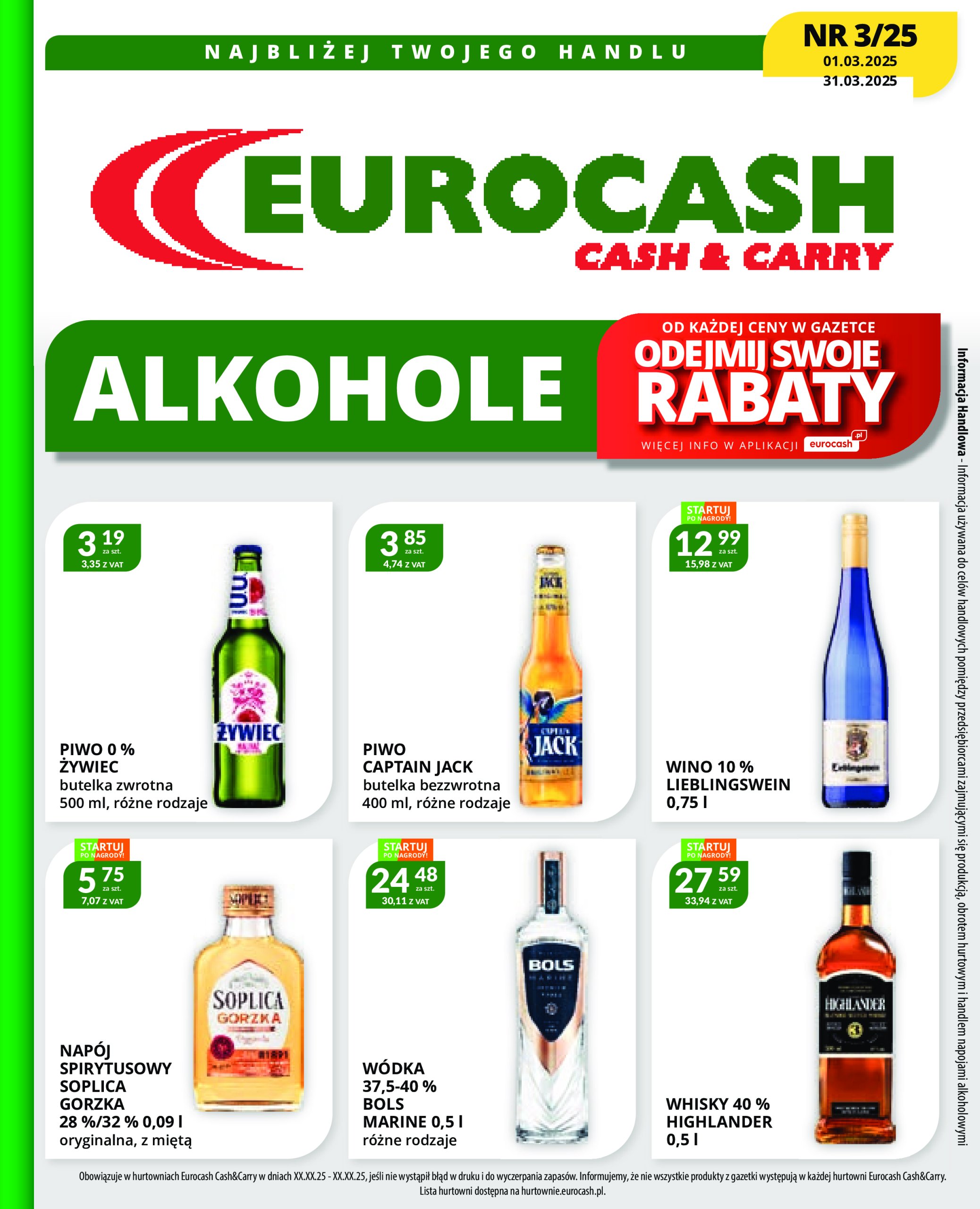 eurocash - Eurocash - Katalog Alkoholowy gazetka ważna od 01.03. - 31.03.