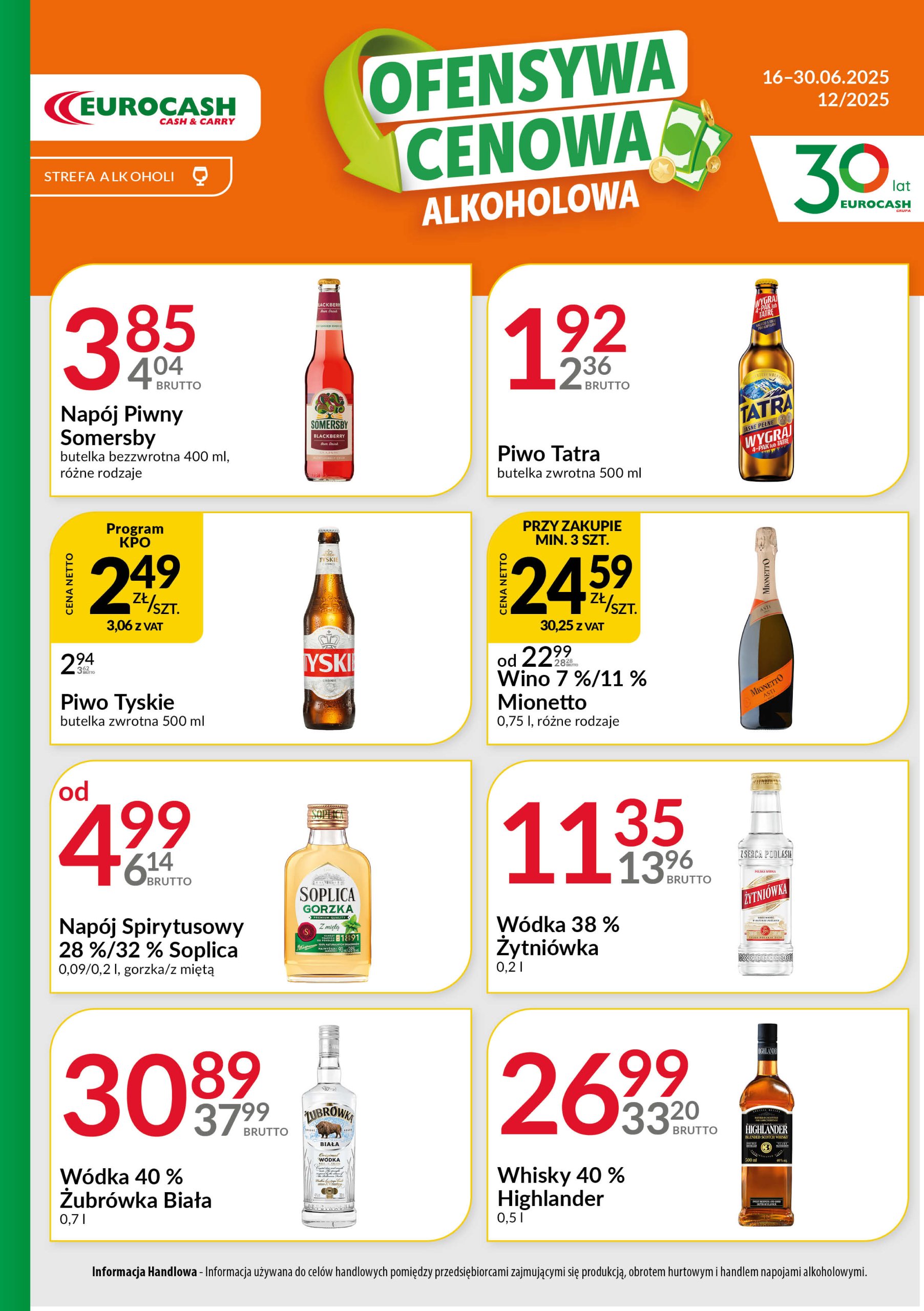 eurocash - Gazetka Eurocash - Ofensywa Alkoholowa ważna od 16.06. - 30.06.