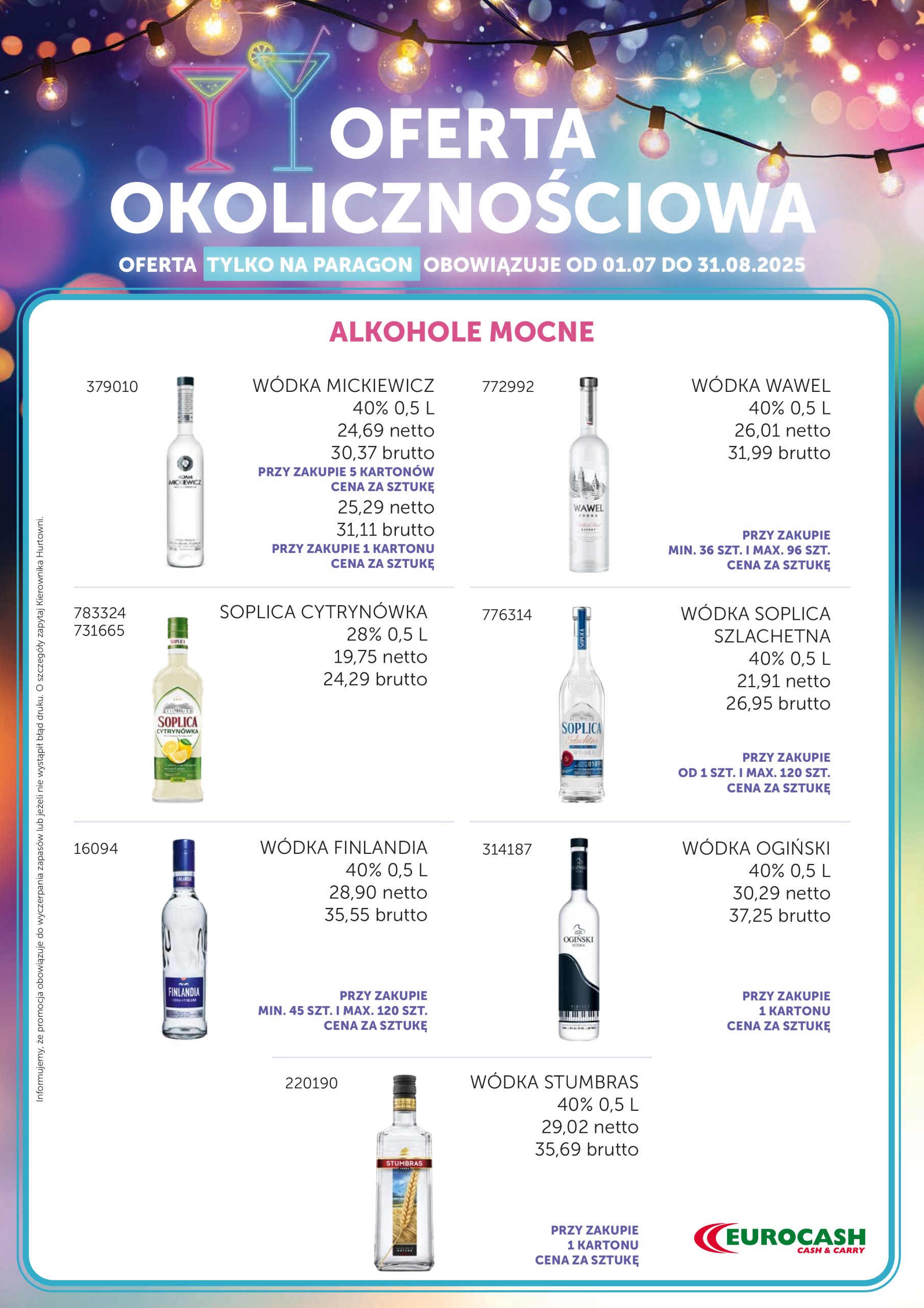 eurocash - Gazetka Eurocash - Oferta Okolicznościowa ważna od 01.07. - 31.08.