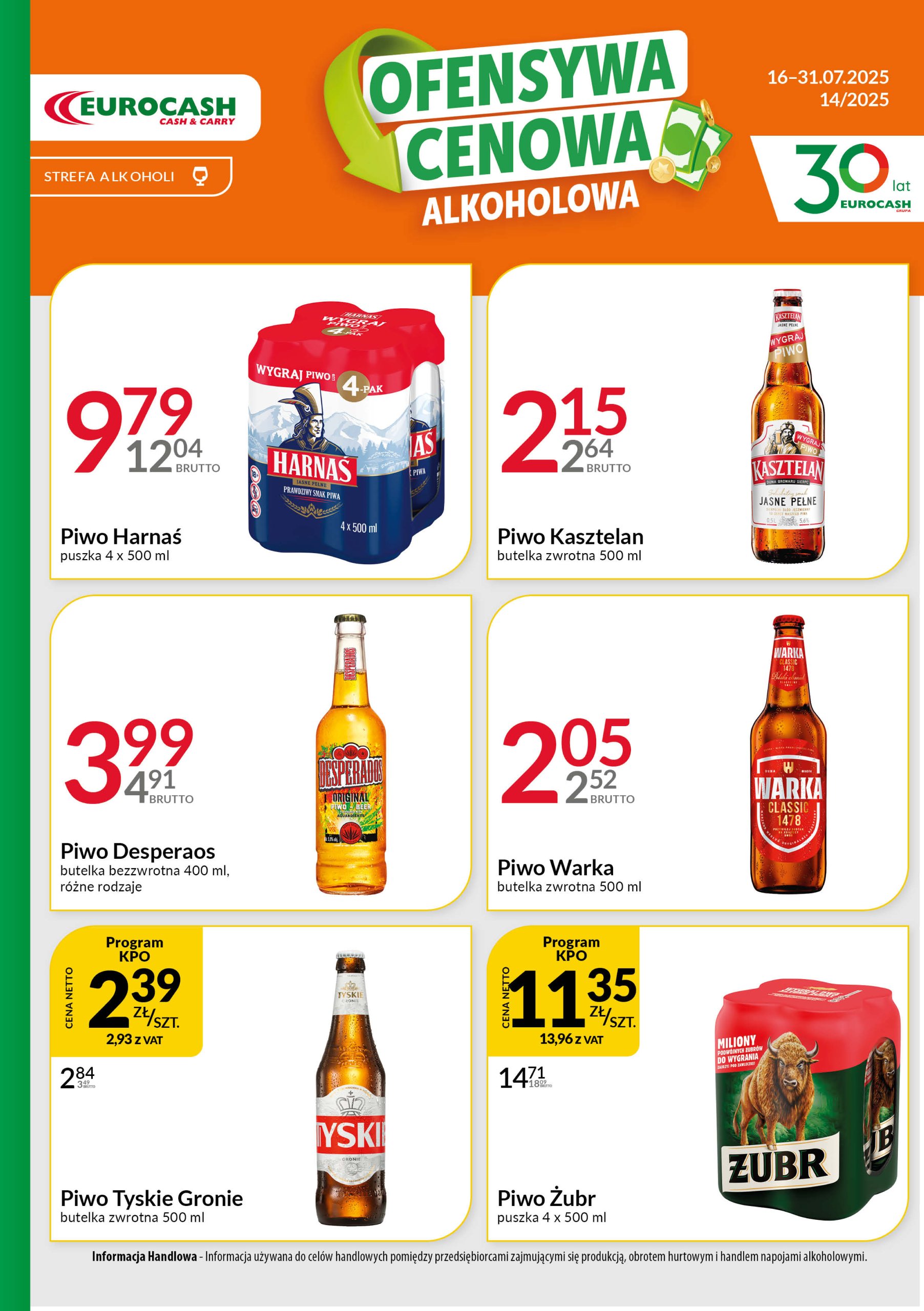 eurocash - Gazetka Eurocash - Ofensywa Alkoholowa ważna od 16.07. - 31.07.