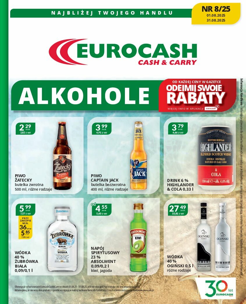 eurocash - Gazetka Eurocash - Katalog Alkoholowy - ważna od 01.08. do 31.08.