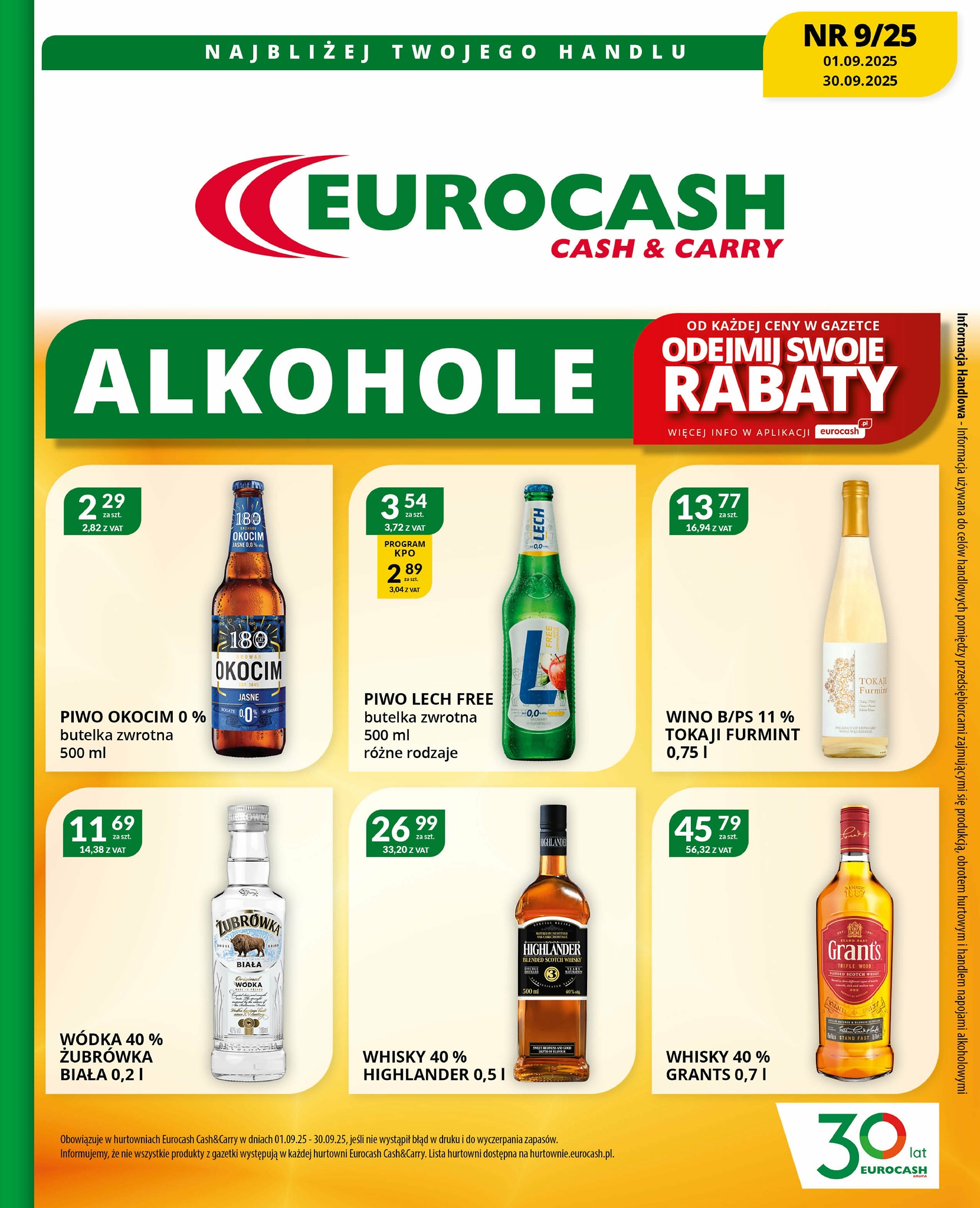 eurocash - Gazetka Eurocash - Katalog Alkoholowy - ważna od 01.09. do 30.09.