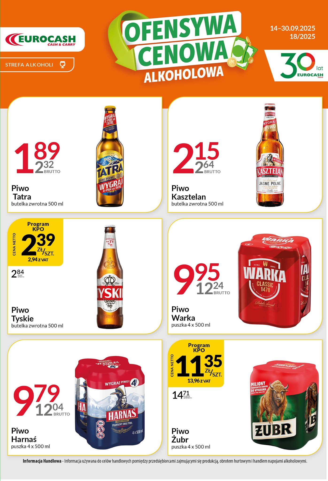 eurocash - Gazetka Eurocash - Ofensywa Alkoholowa - ważna od 14.09. do 30.09.