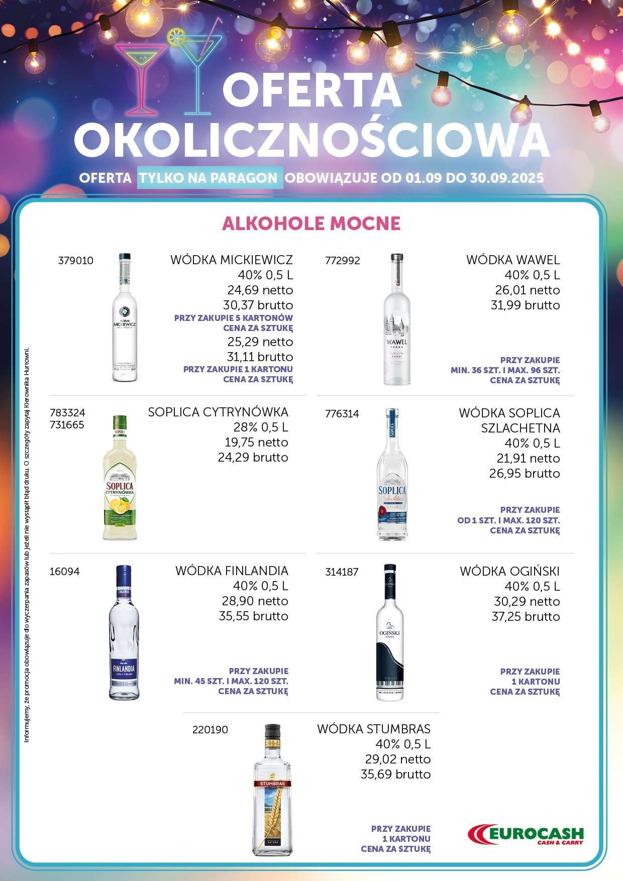 eurocash - Gazetka Eurocash - Ulotka Okolicznościowa - ważna od 01.09. do 30.09.