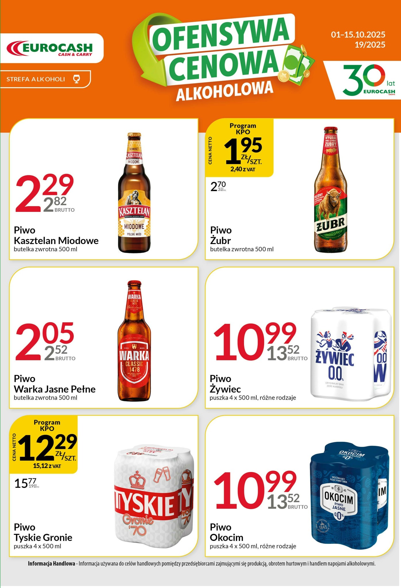 eurocash - Gazetka Eurocash - Ofensywa Alkoholowa - ważna od 01.10. do 15.10.