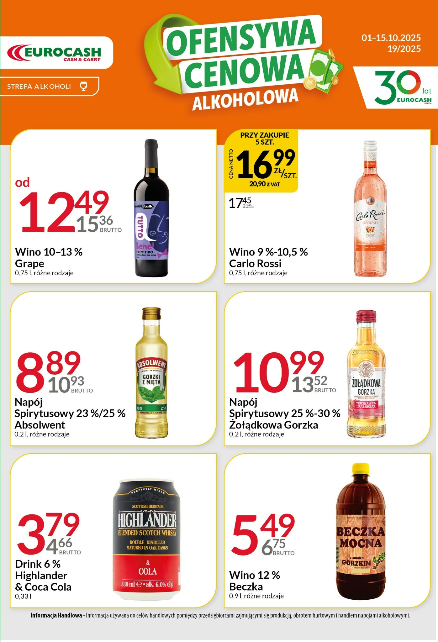 eurocash - Gazetka Eurocash - Ofensywa Alkoholowa - ważna od 01.10. do 15.10. - page: 2