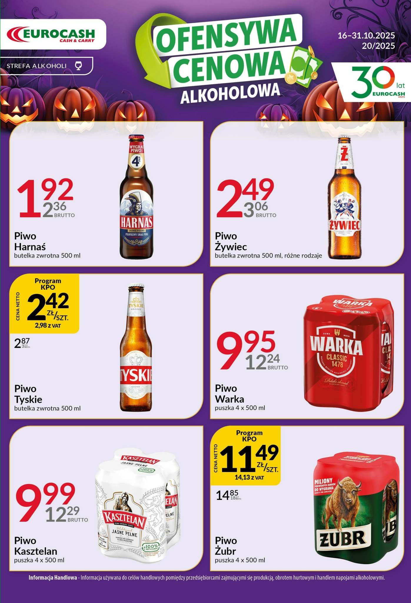eurocash - Gazetka Eurocash - Ofensywa Alkoholowa - ważna od 16.10. do 31.10.