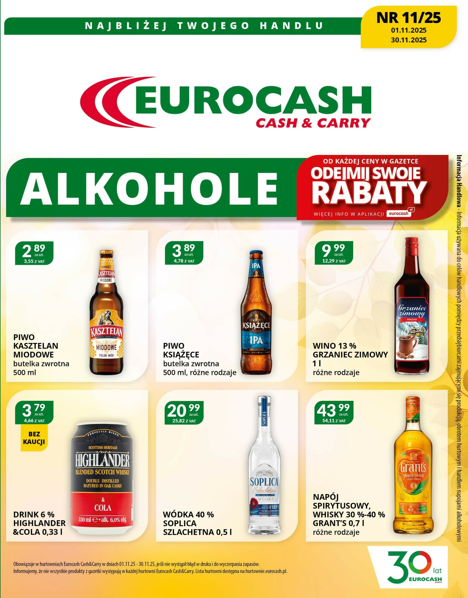 eurocash - Gazetka Eurocash - Katalog Alkoholowy - ważna od 01.11. do 30.11.