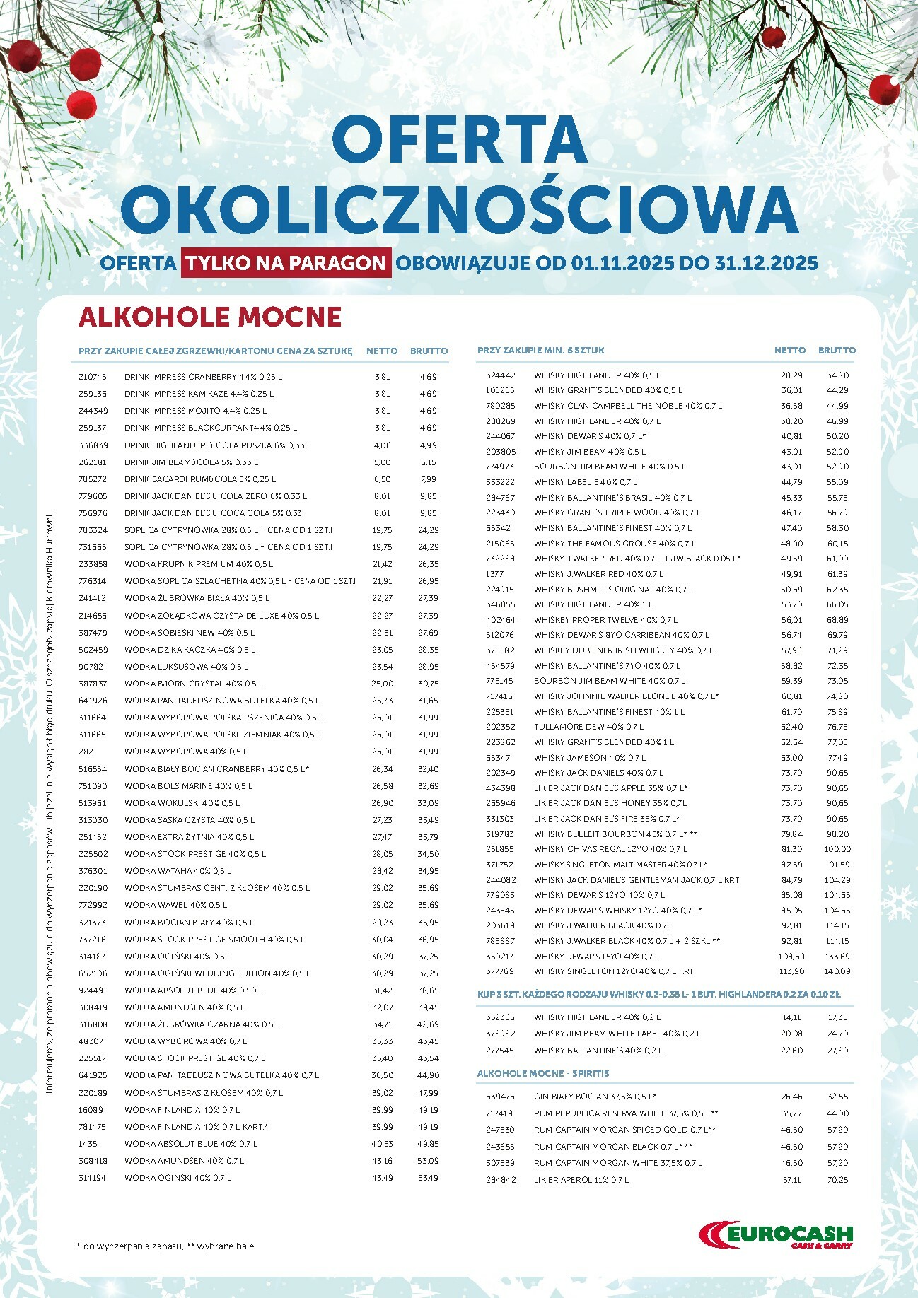 eurocash - Gazetka Eurocash - Oferta Okolicznościowa - ważna od 01.11. do 31.12. - page: 3
