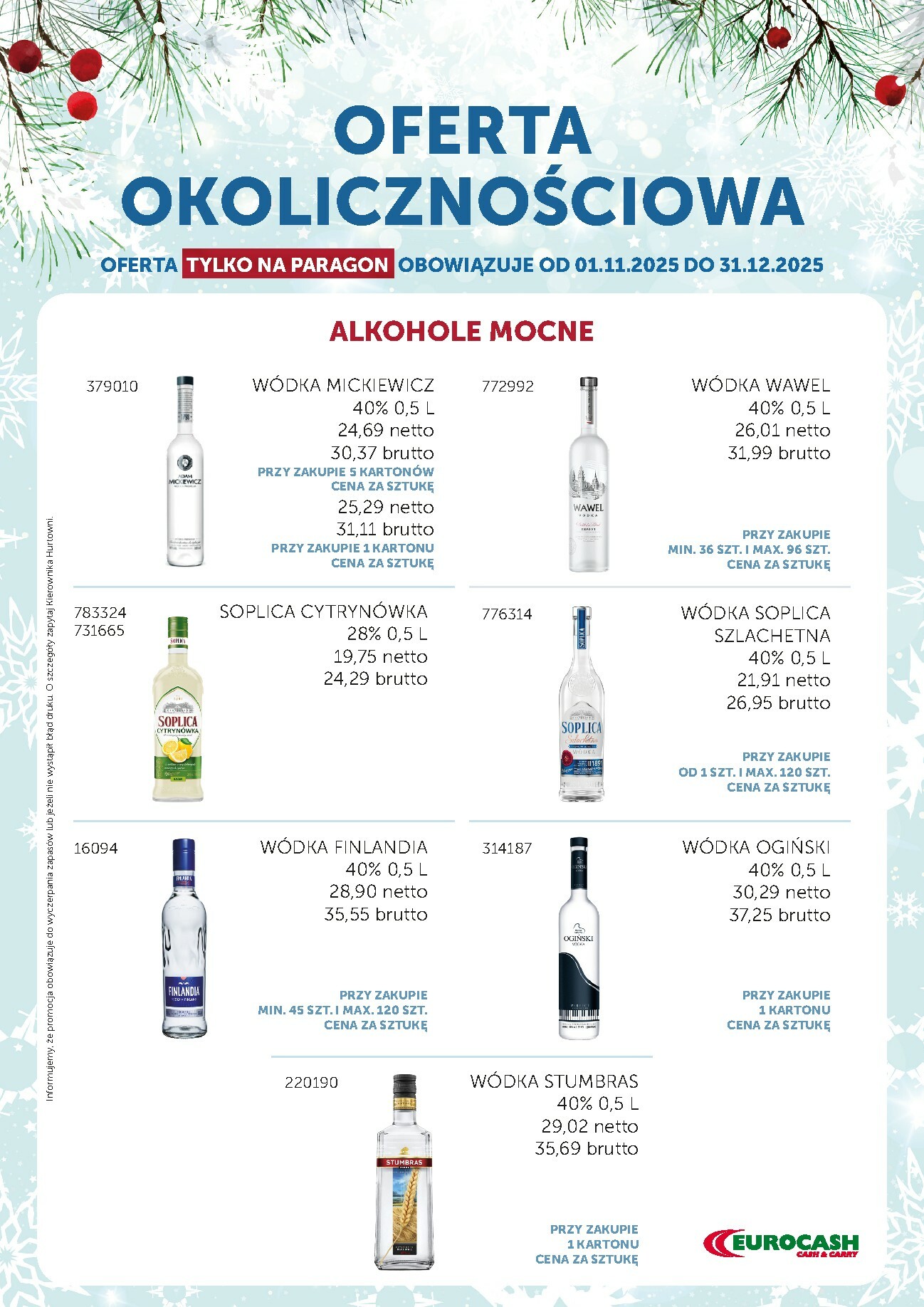 eurocash - Gazetka Eurocash - Oferta Okolicznościowa - ważna od 01.11. do 31.12.