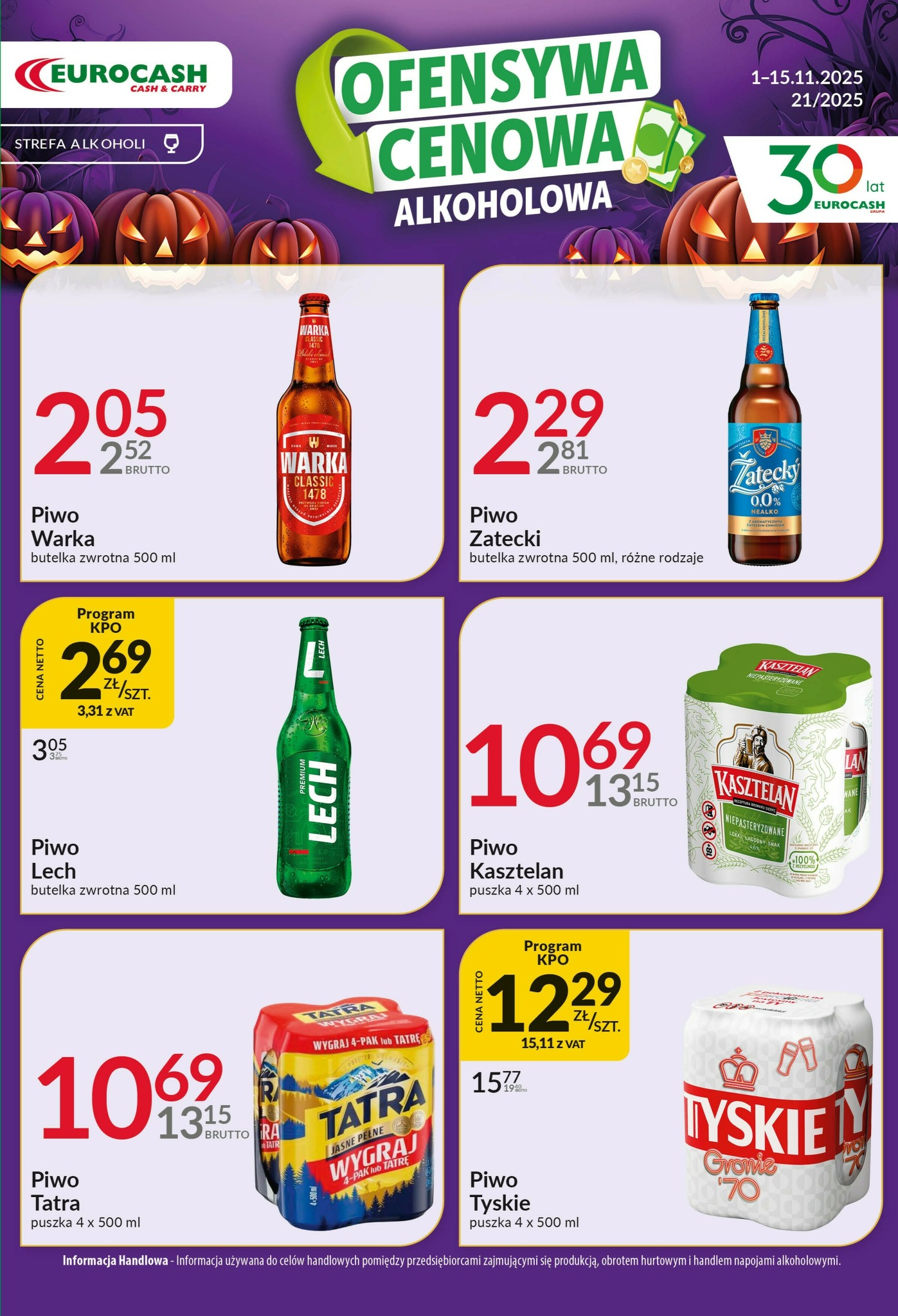 eurocash - Gazetka Eurocash - Ofensywa Alkoholowa - ważna od 01.11. do 15.11.