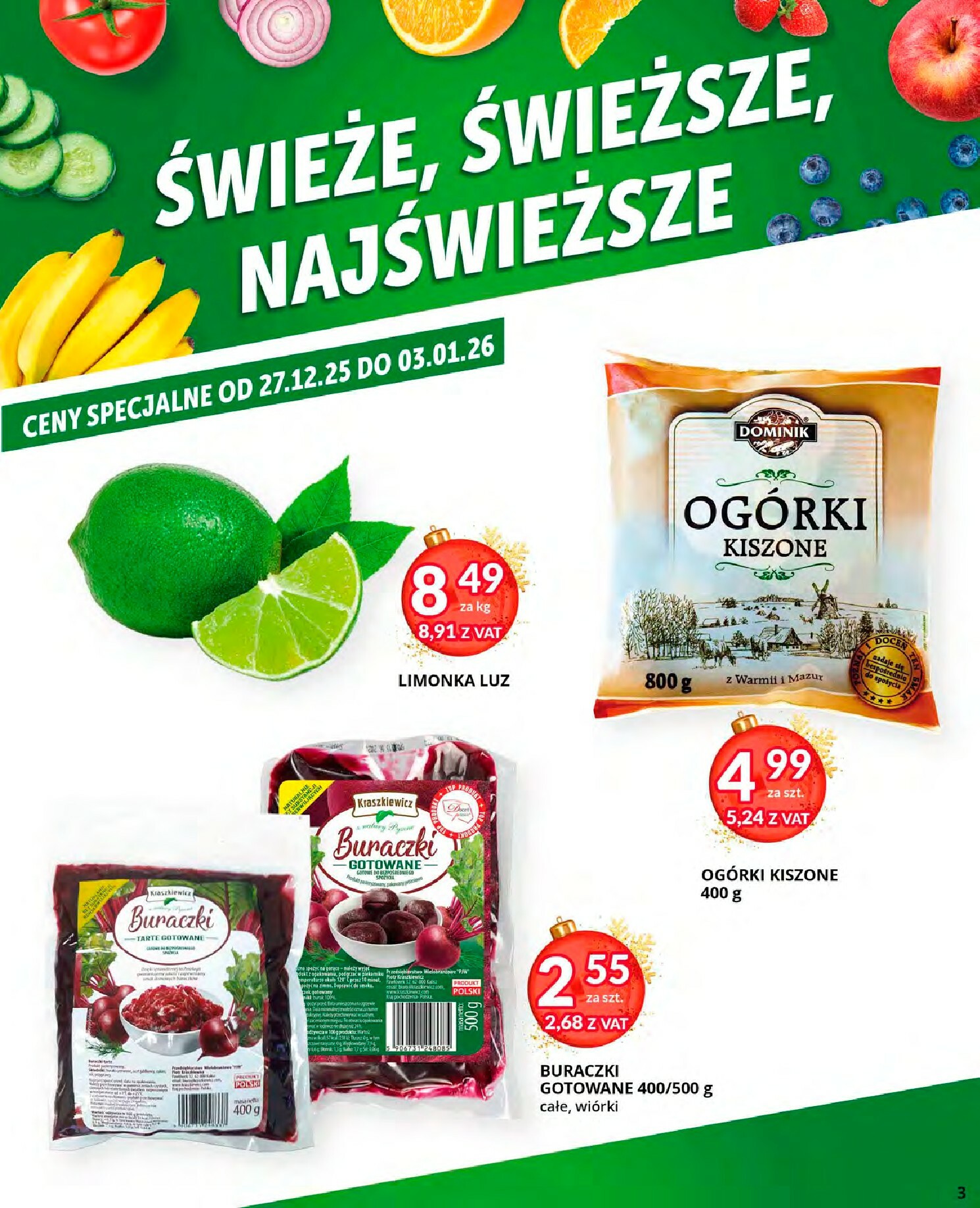 eurocash - Gazetka Eurocash - Cash & Carry - ważna od 15.12. do 07.01. - page: 3