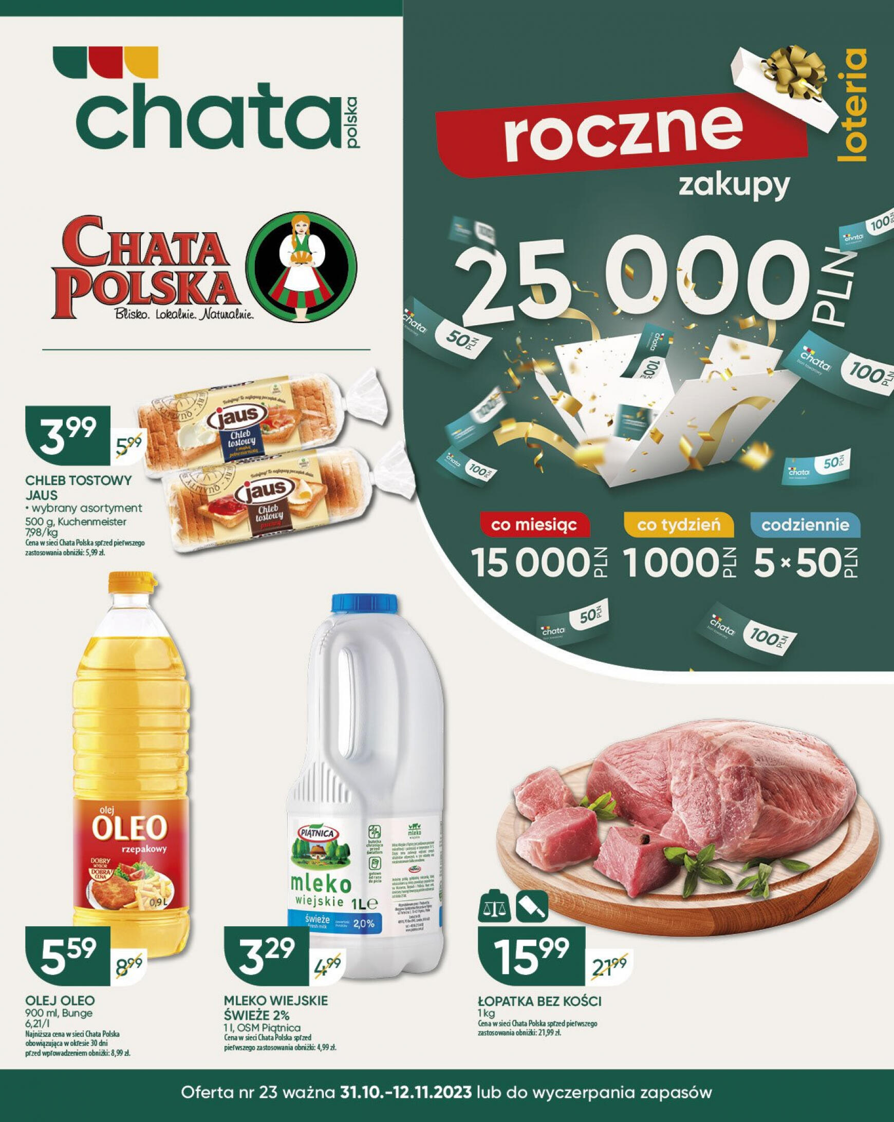 chata-polska - Gazetka Chata Polska od wtorku 31.10. - page: 1