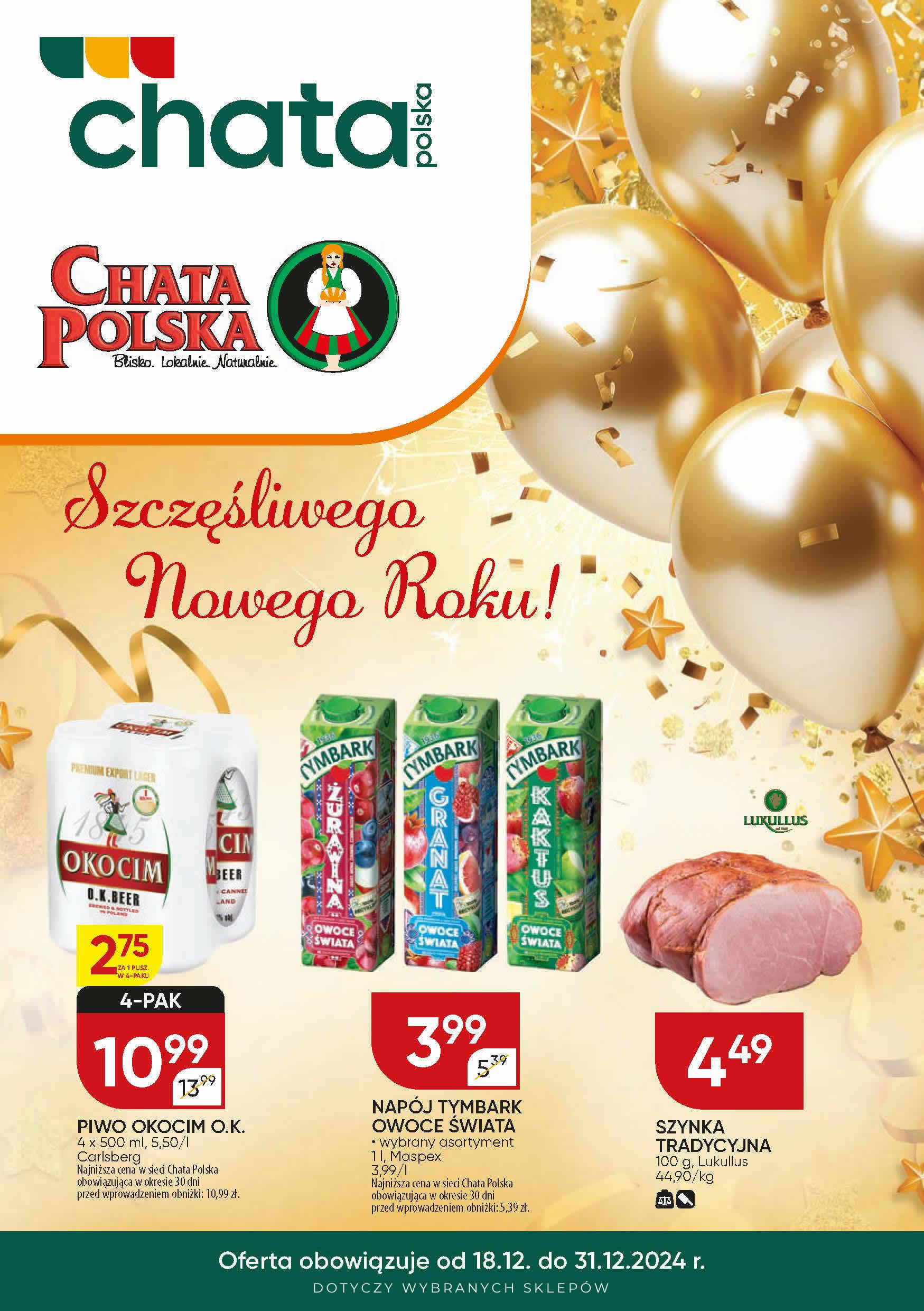 chata-polska - Chata Polska gazetka ważna od 18.12. - 31.12.