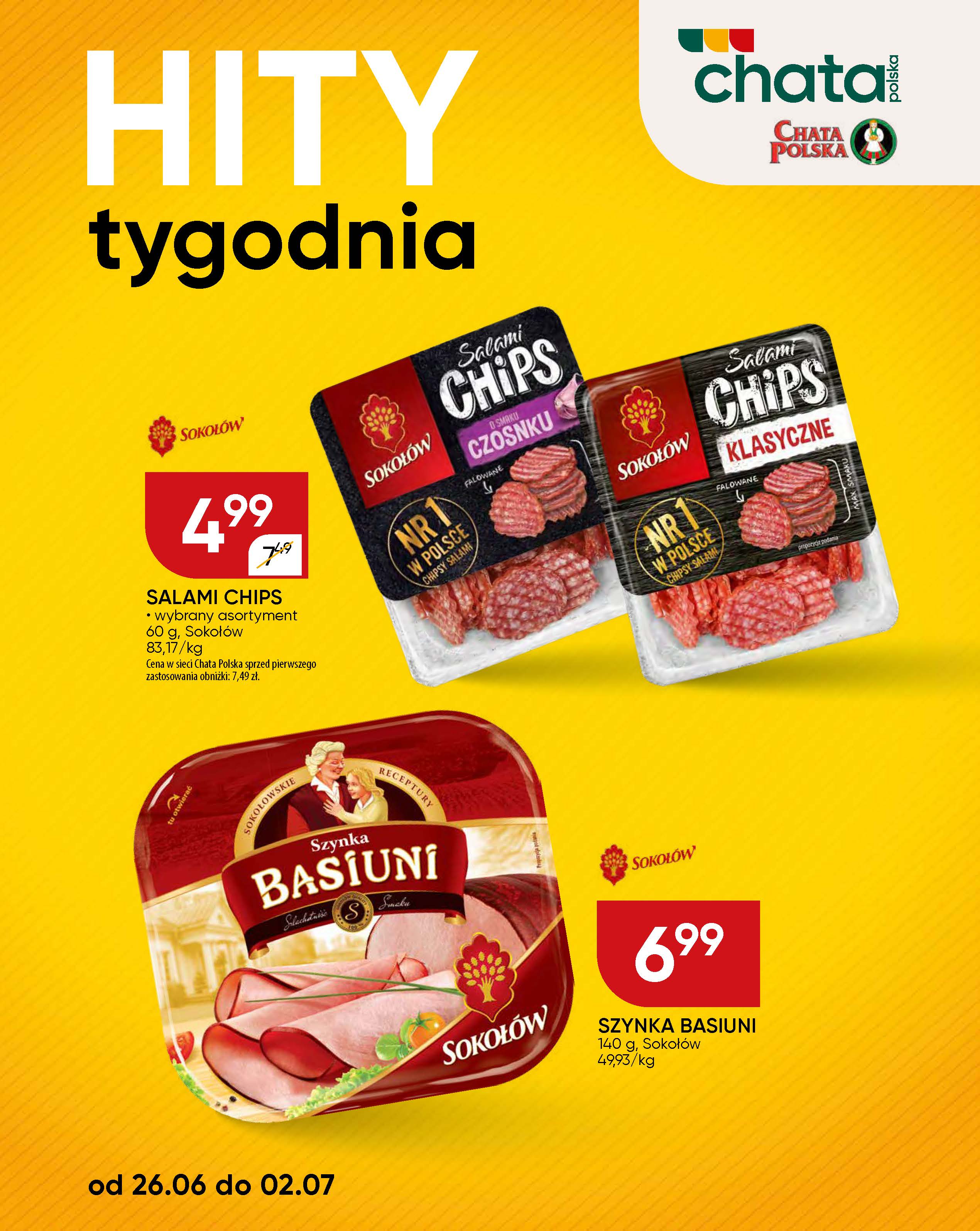 chata-polska - Gazetka Chata Polska - Hity tygodnia ważna od 26.06. - 02.07.