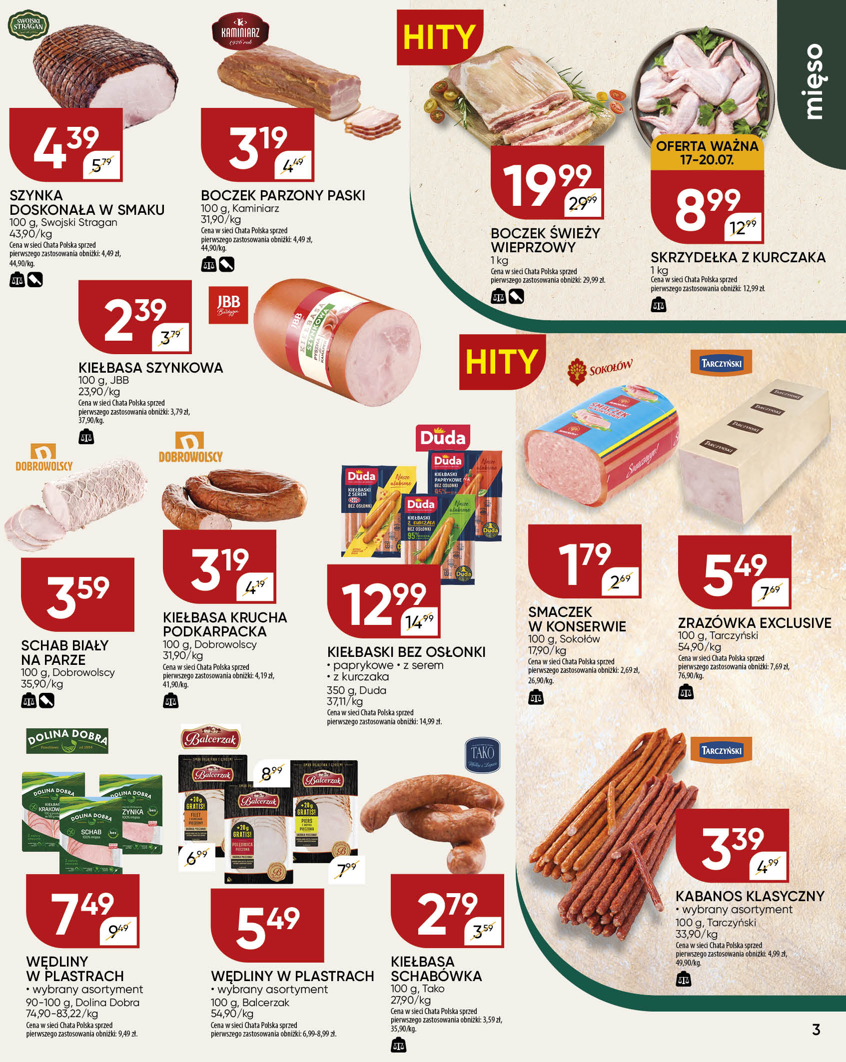chata-polska - Gazetka Chata Polska ważna od 17.07. - 27.07. - page: 3