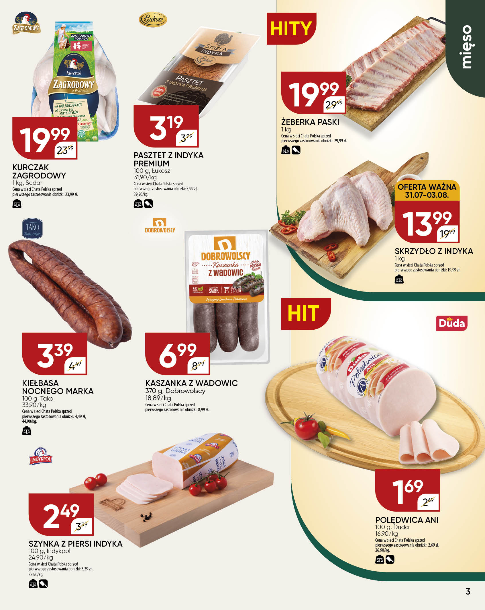 chata-polska - Gazetka Chata Polska ważna od 31.07. - 10.08. - page: 3