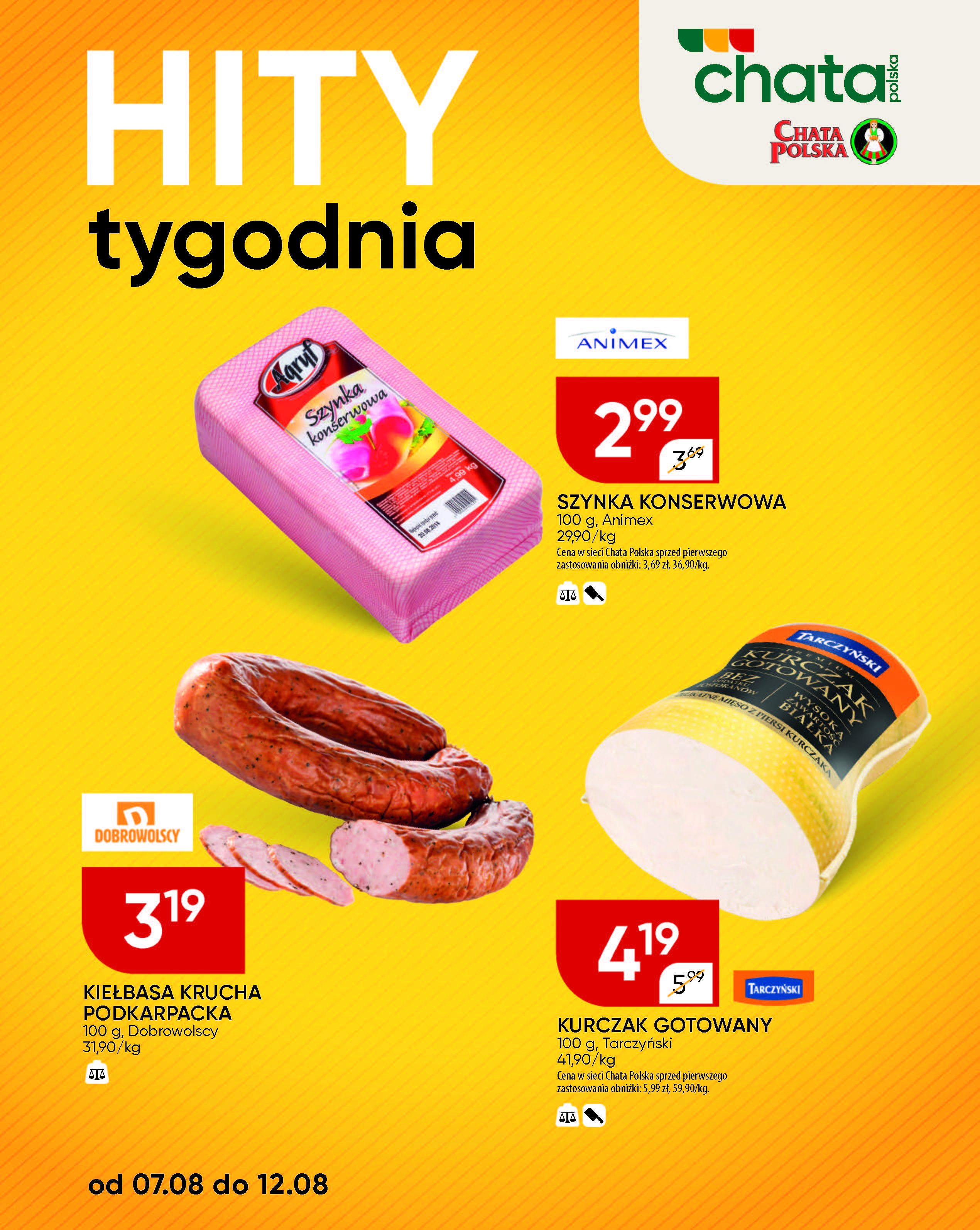 chata-polska - Gazetka Chata Polska - Hity tygodnia - ważna od 07.08. do 12.08. - page: 2