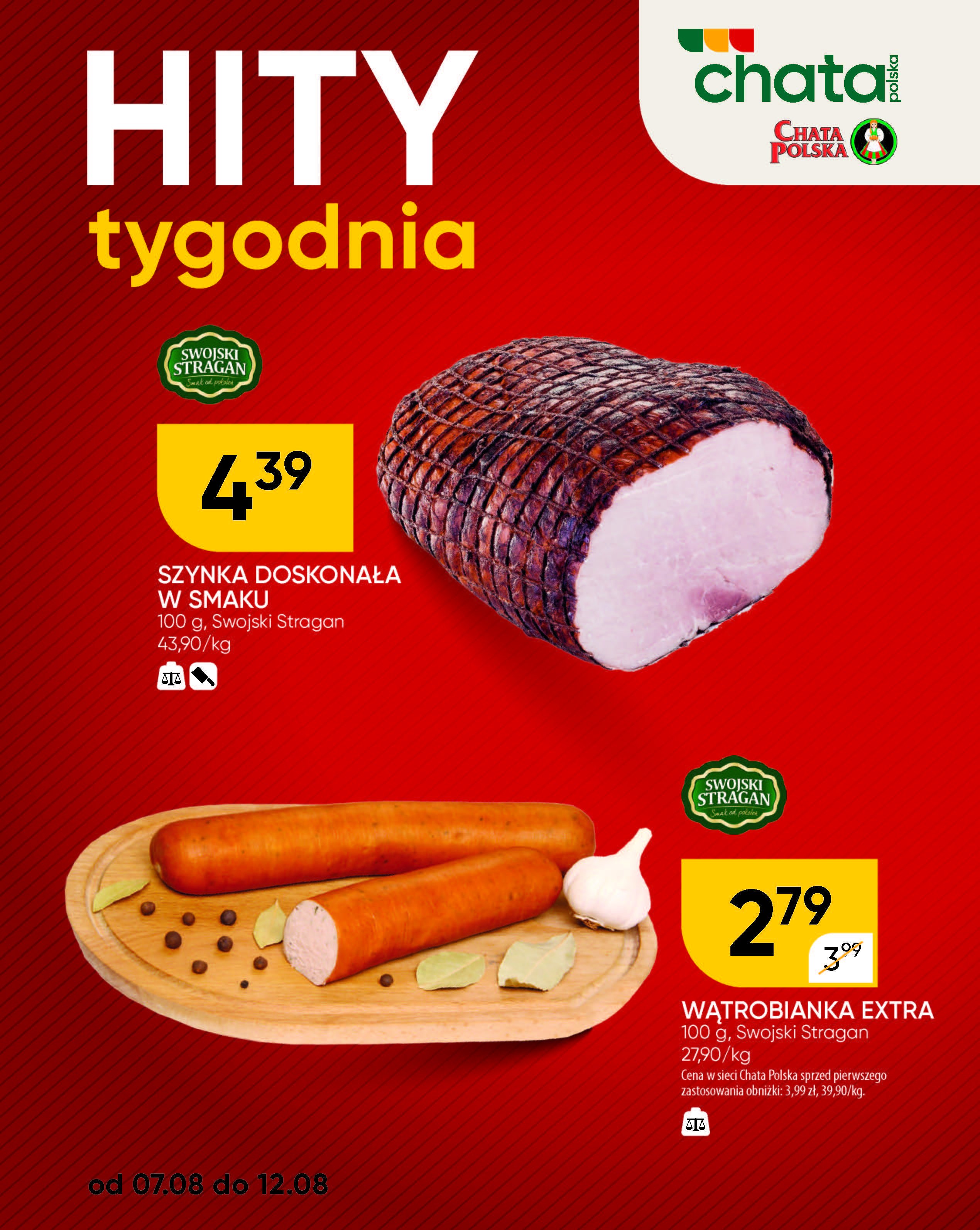 chata-polska - Gazetka Chata Polska - Hity tygodnia - ważna od 07.08. do 12.08. - page: 3