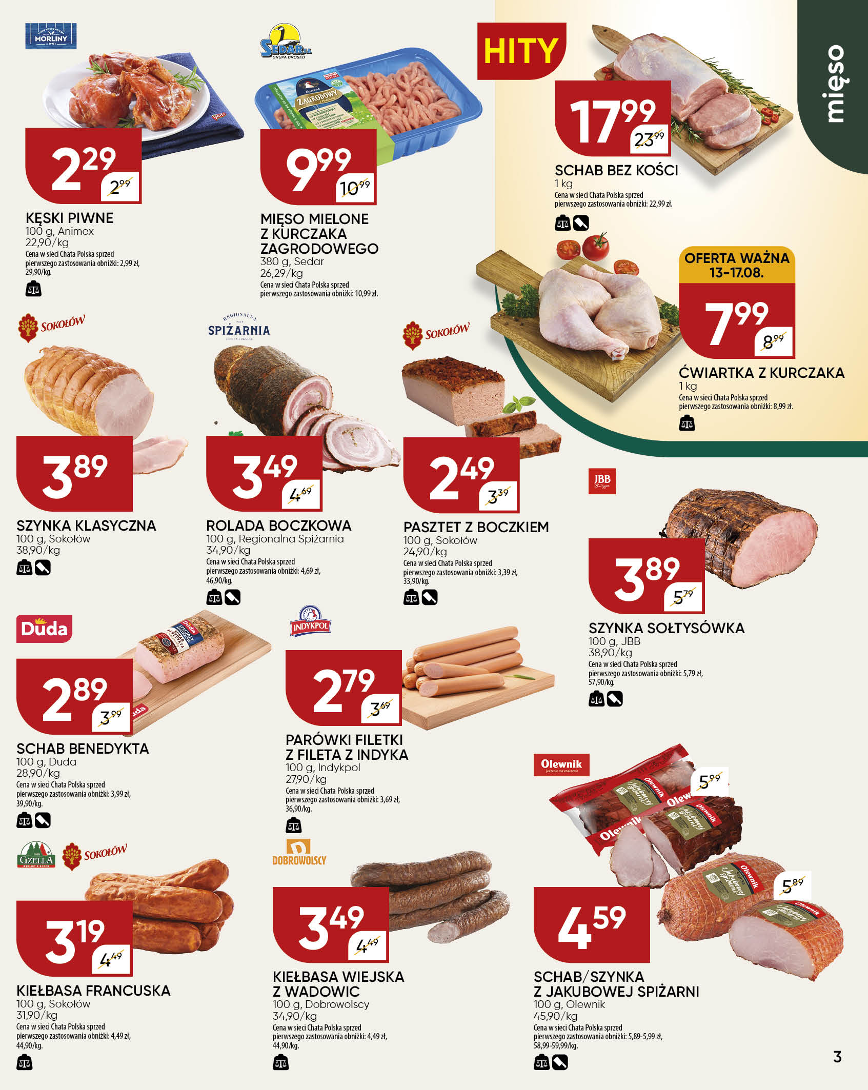chata-polska - Gazetka Chata Polska - ważna od 13.08. do 24.08. - page: 3