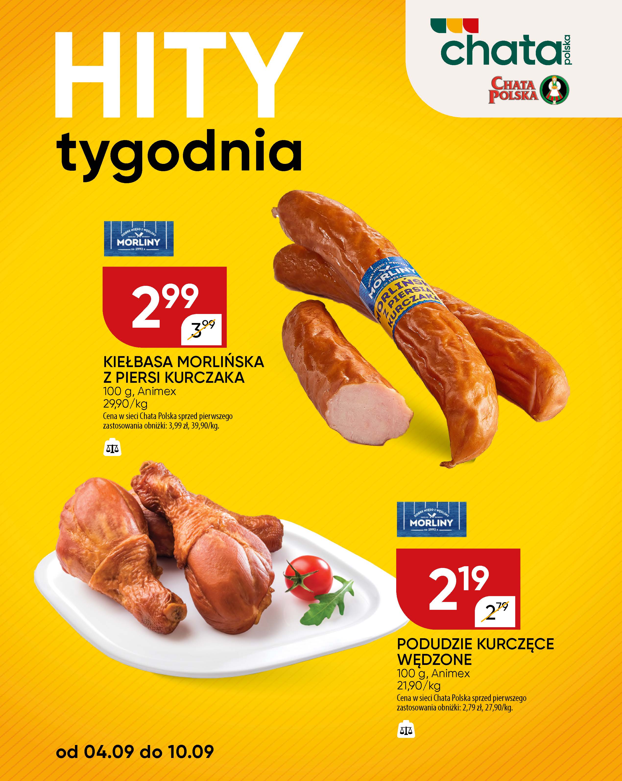 chata-polska - Gazetka Chata Polska - Hity tygodnia - ważna od 04.09. do 10.09. - page: 2
