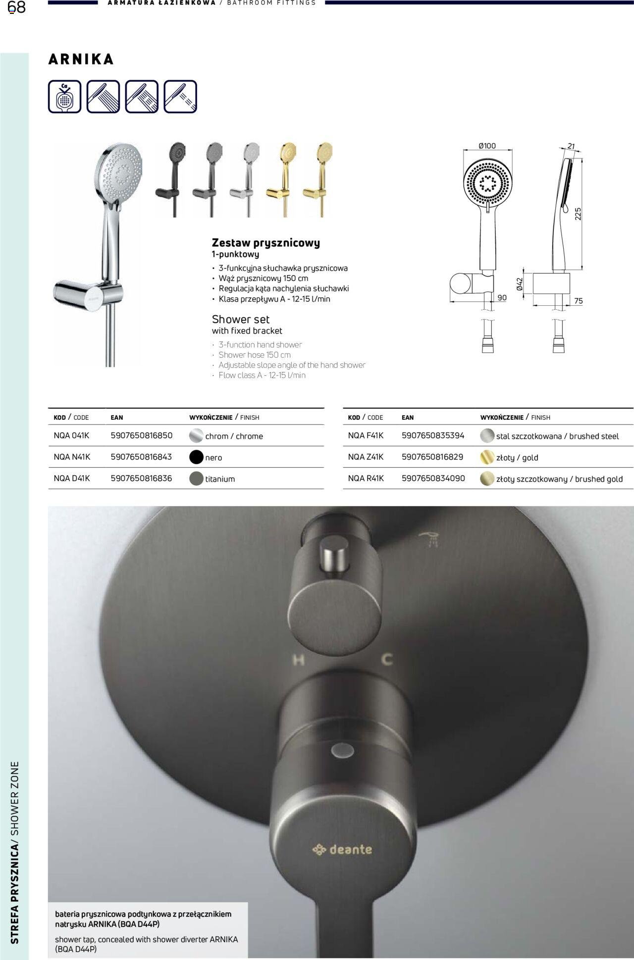 deante - Deante Gazetka - Armatura łazienkowa 01.01.2024 - 31.12.2024 - page: 68