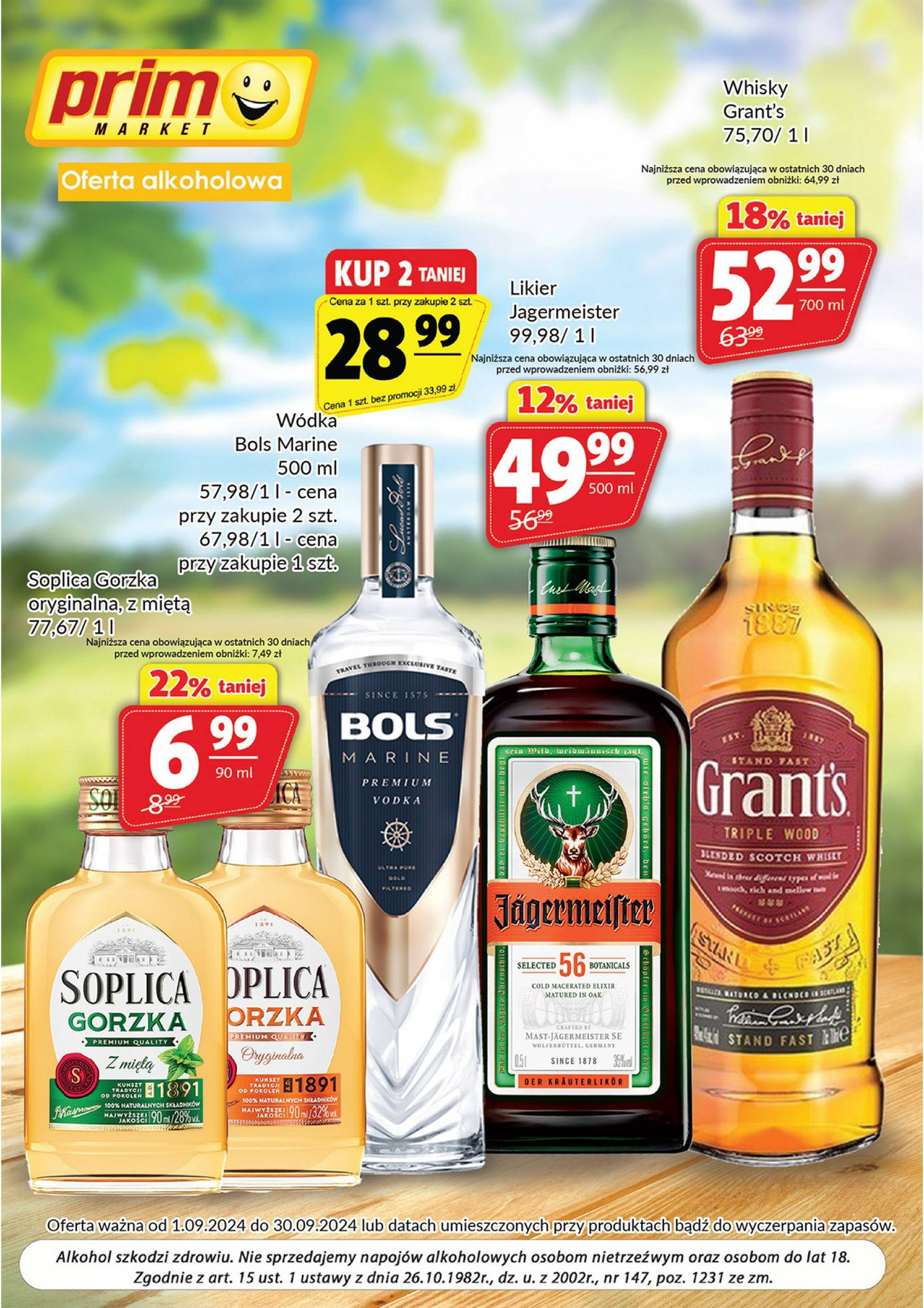 prim-market - Aktualna Prim Market - Oferta alkoholowa gazetka ważna od 01.09. - 30.09.