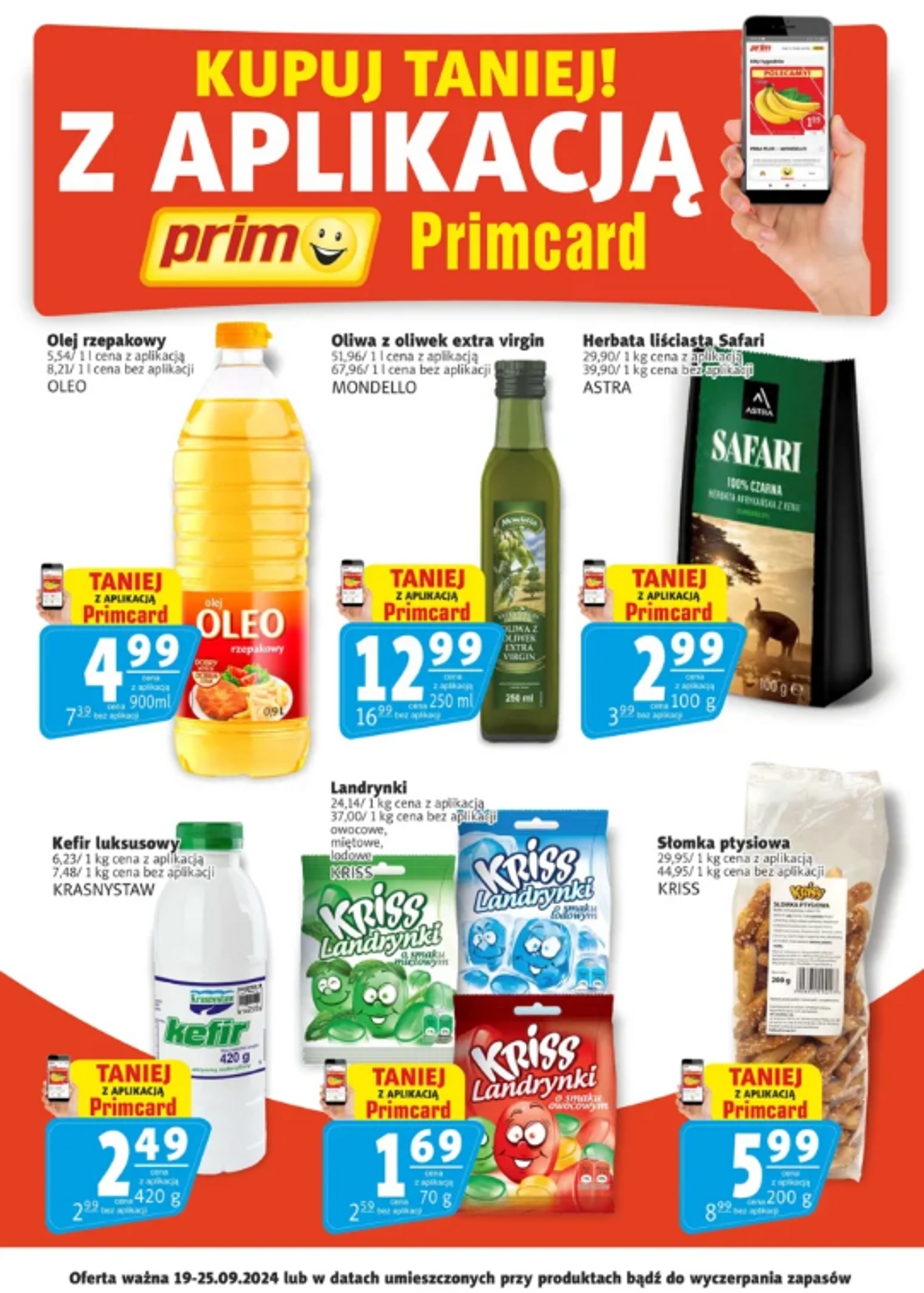 prim-market - Aktualna Prim Market - Oferta Primcard gazetka ważna od 19.09. - 25.09. - page: 1