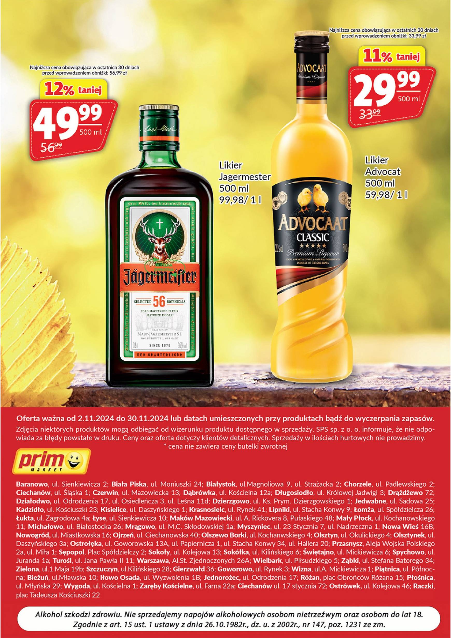 prim-market - Prim Market - Oferta alkoholowa gazetka ważna od 01.11. - 30.11. - page: 8