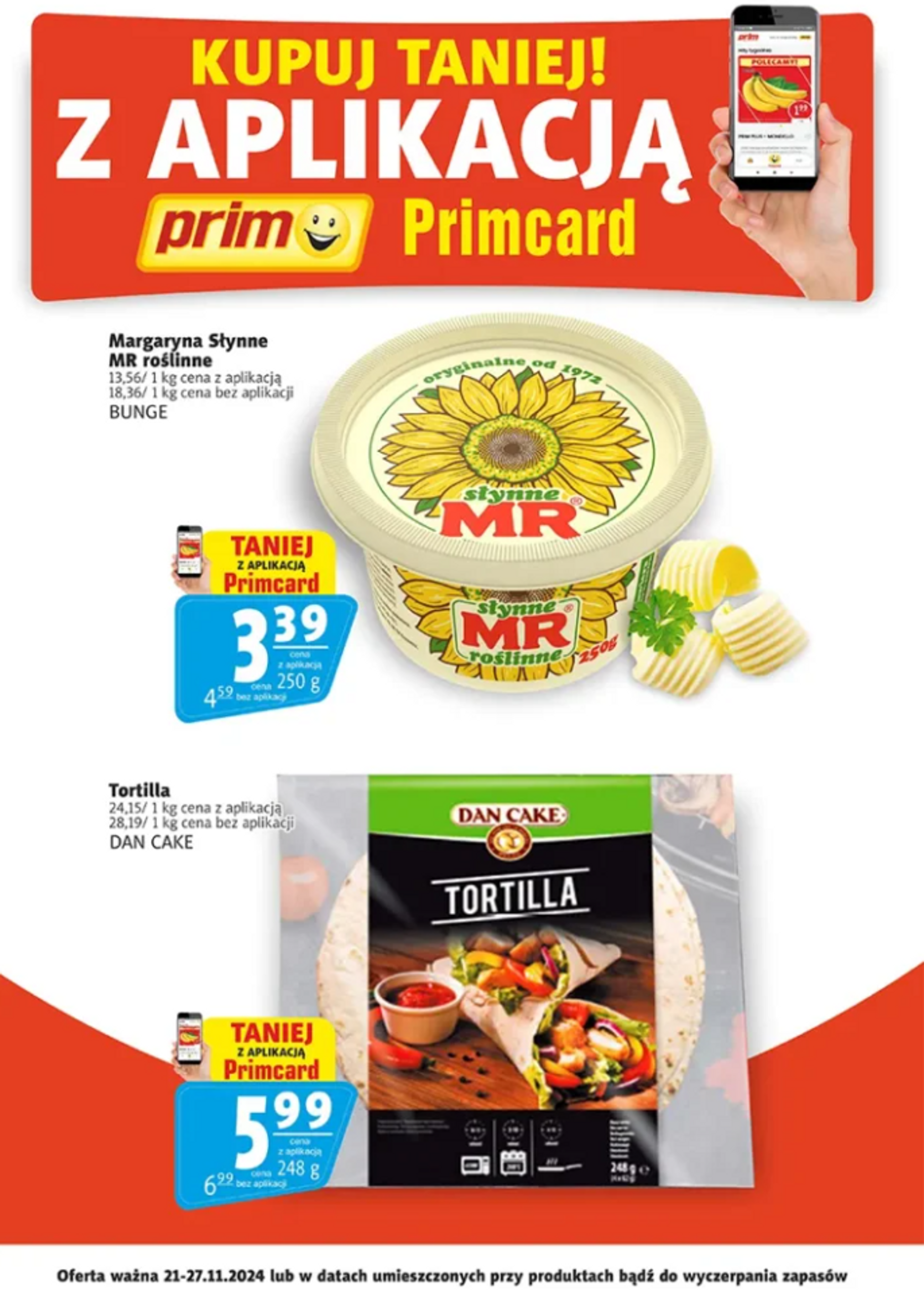 prim-market - Prim Market - Oferta Primcard gazetka ważna od 21.11. - 27.11.