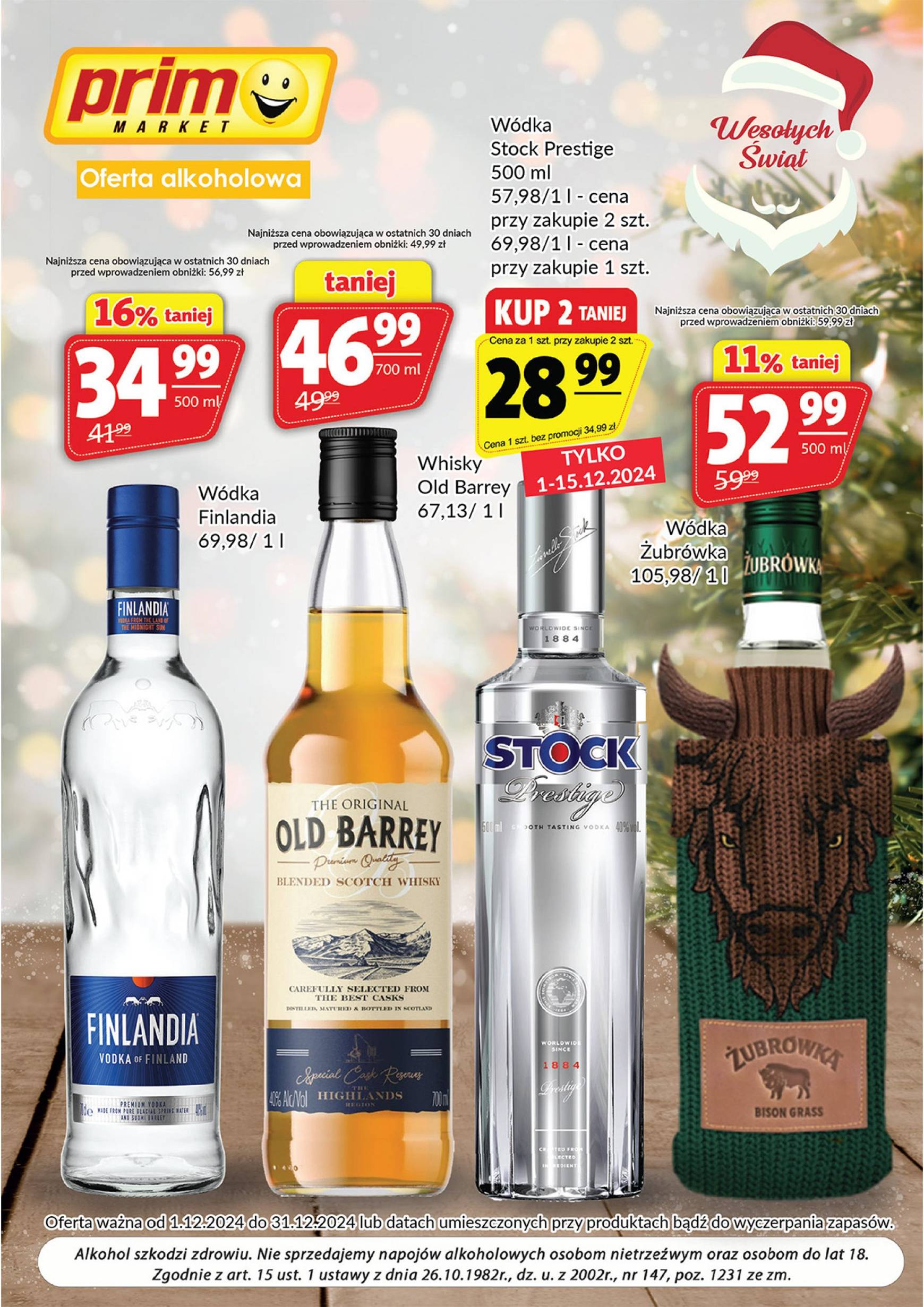 prim-market - Prim Market - Oferta alkoholowa gazetka ważna od 01.12. - 31.12.