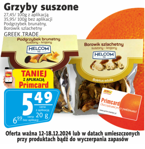 prim-market - Prim Market - Oferta Primcard gazetka ważna od 12.12. - 18.12.