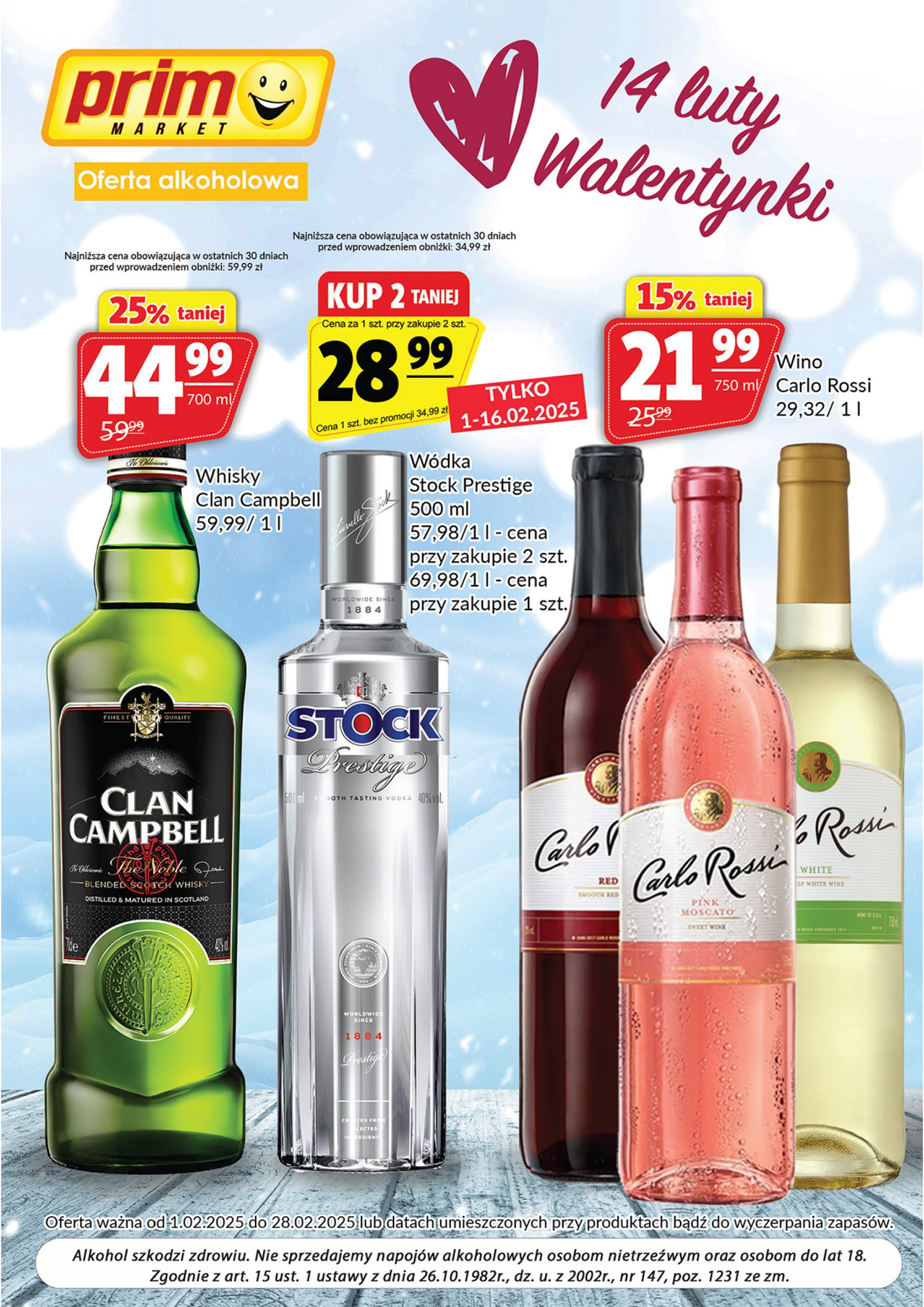 prim-market - Prim Market - Oferta alkoholowa gazetka ważna od 01.02. - 28.02.