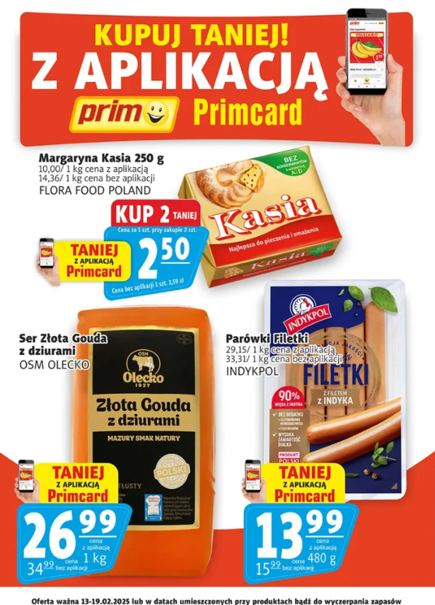 prim-market - Prim Market - Oferta Primcard gazetka ważna od 13.02. - 19.02.