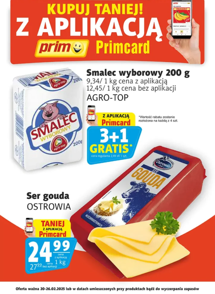 prim-market - Prim Market - Oferta Primcard gazetka ważna od 20.02. - 26.02.