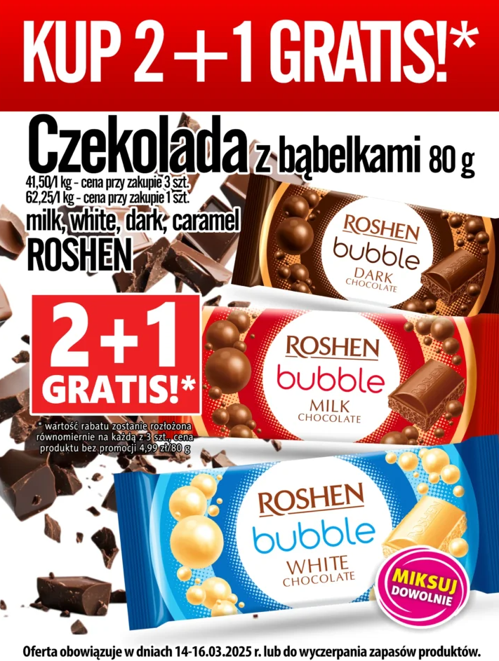 prim-market - Prim Market - Roshen czekolada gazetka ważna od 14.03. - 16.03. - page: 1