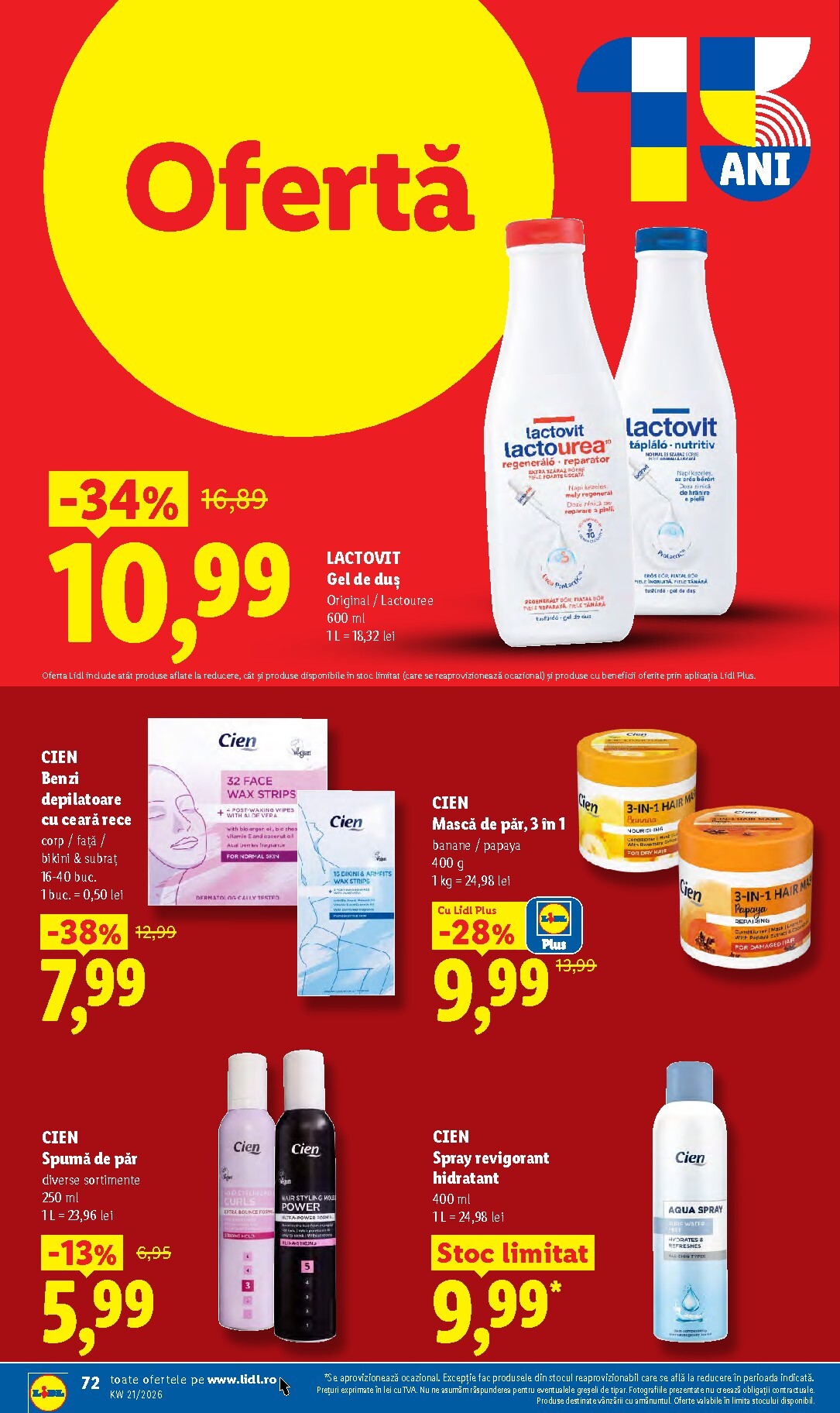 lidl - Brosura Lidl valabilă de la luni 18.05.2026 până la duminică 24.05.2026 - page: 72