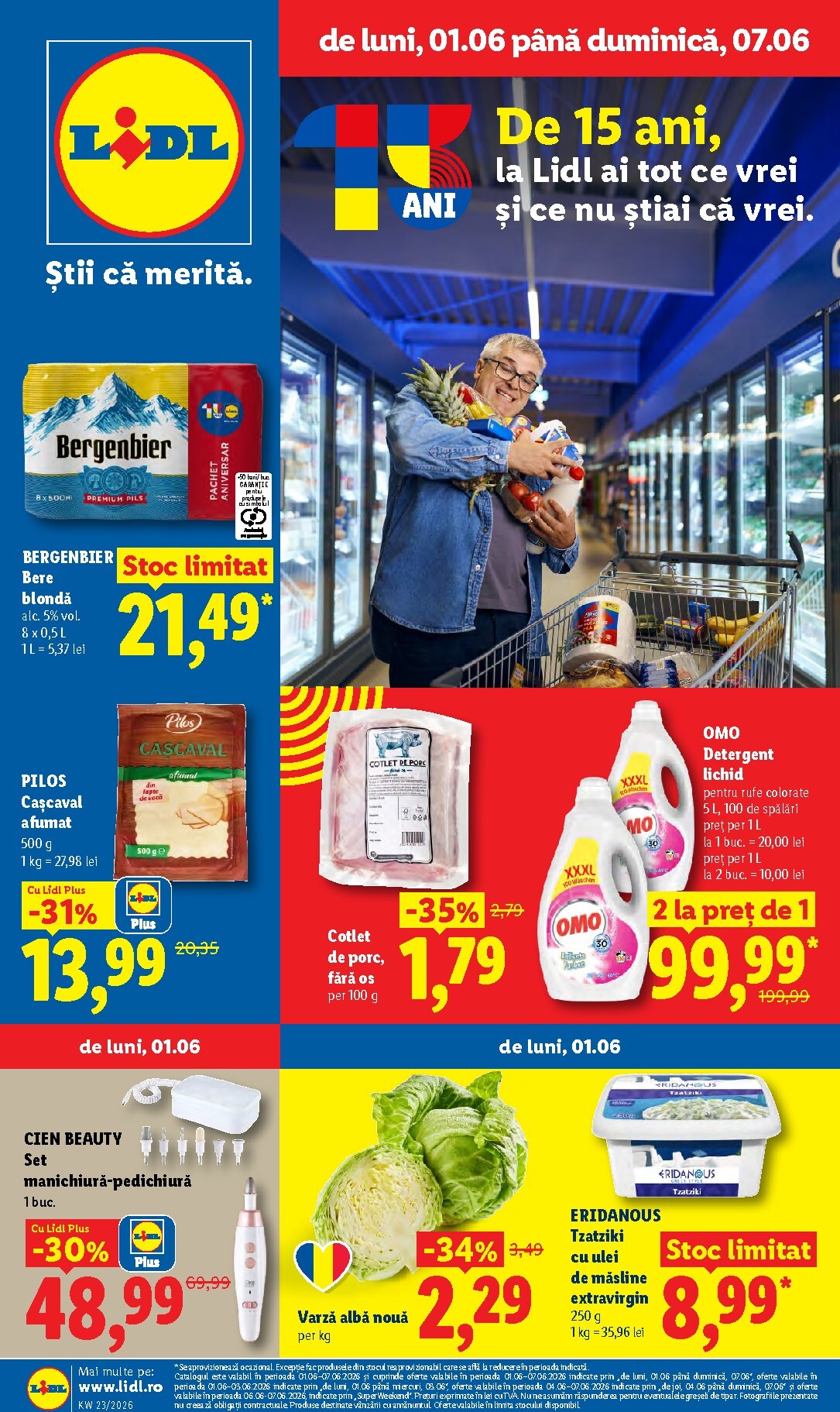 lidl - Lidl pliante pentru săptămâna viitoare de la luni 01.06.2026 până la duminică 07.06.2026 - page: 1